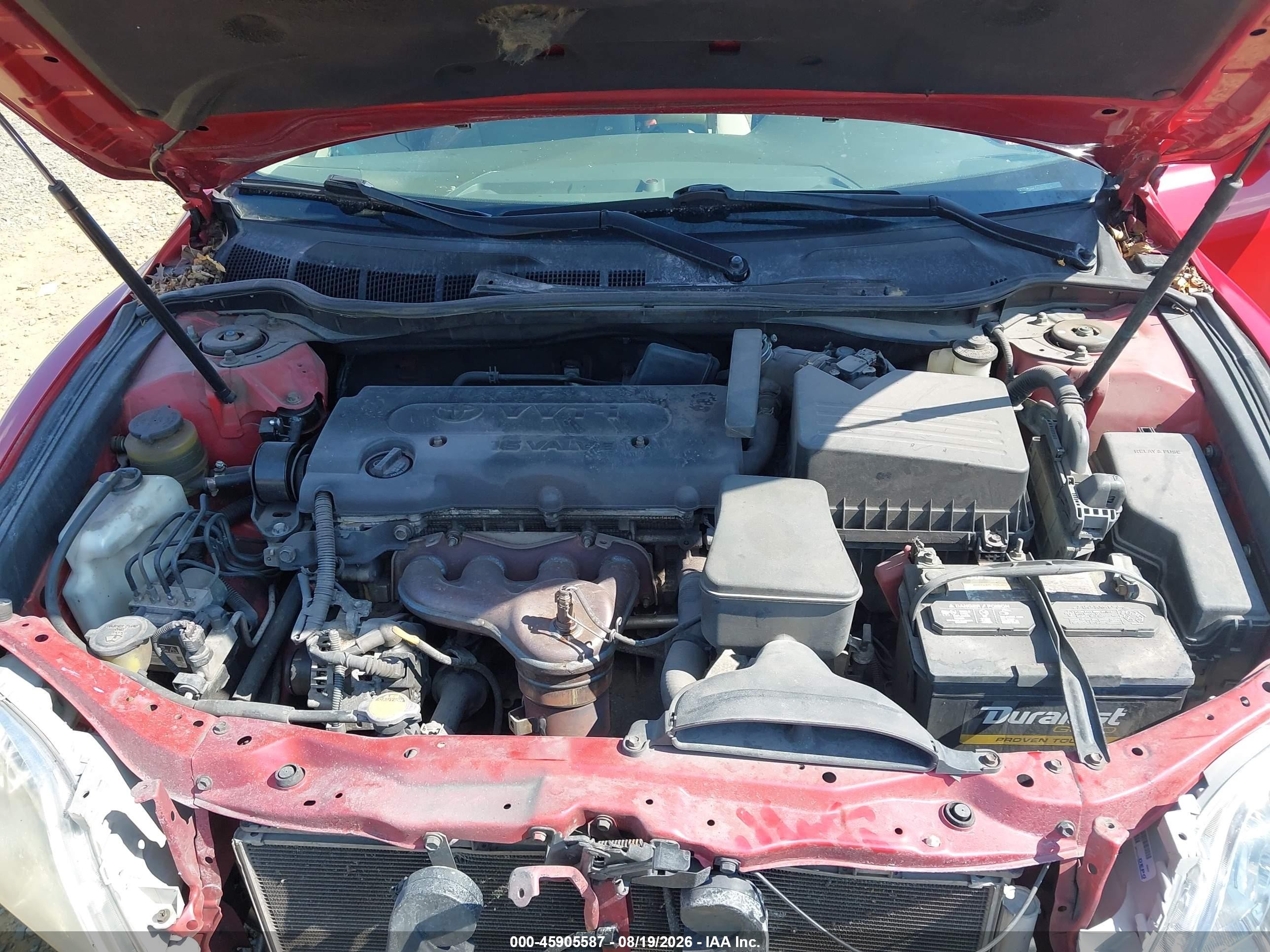2007 Toyota Camry Le Red vin: 4T1BE46K77U076775