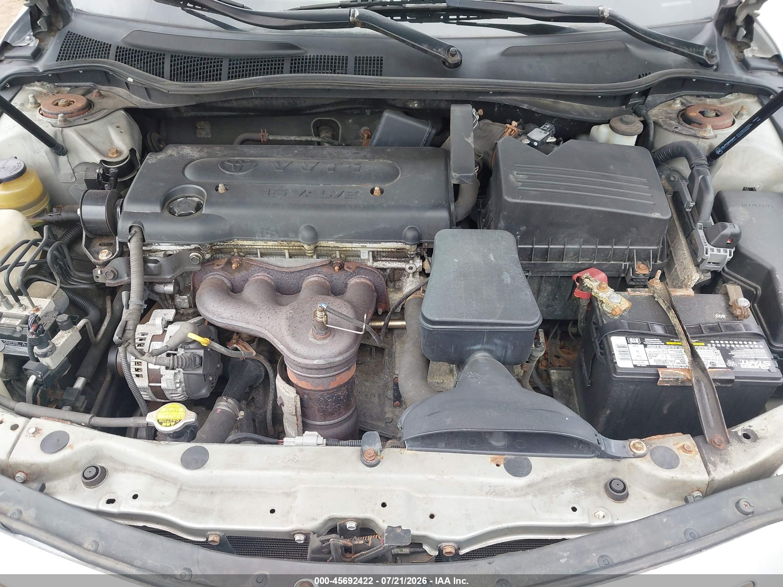 2007 Toyota Camry Xle Silver vin: 4T1BE46K77U077652