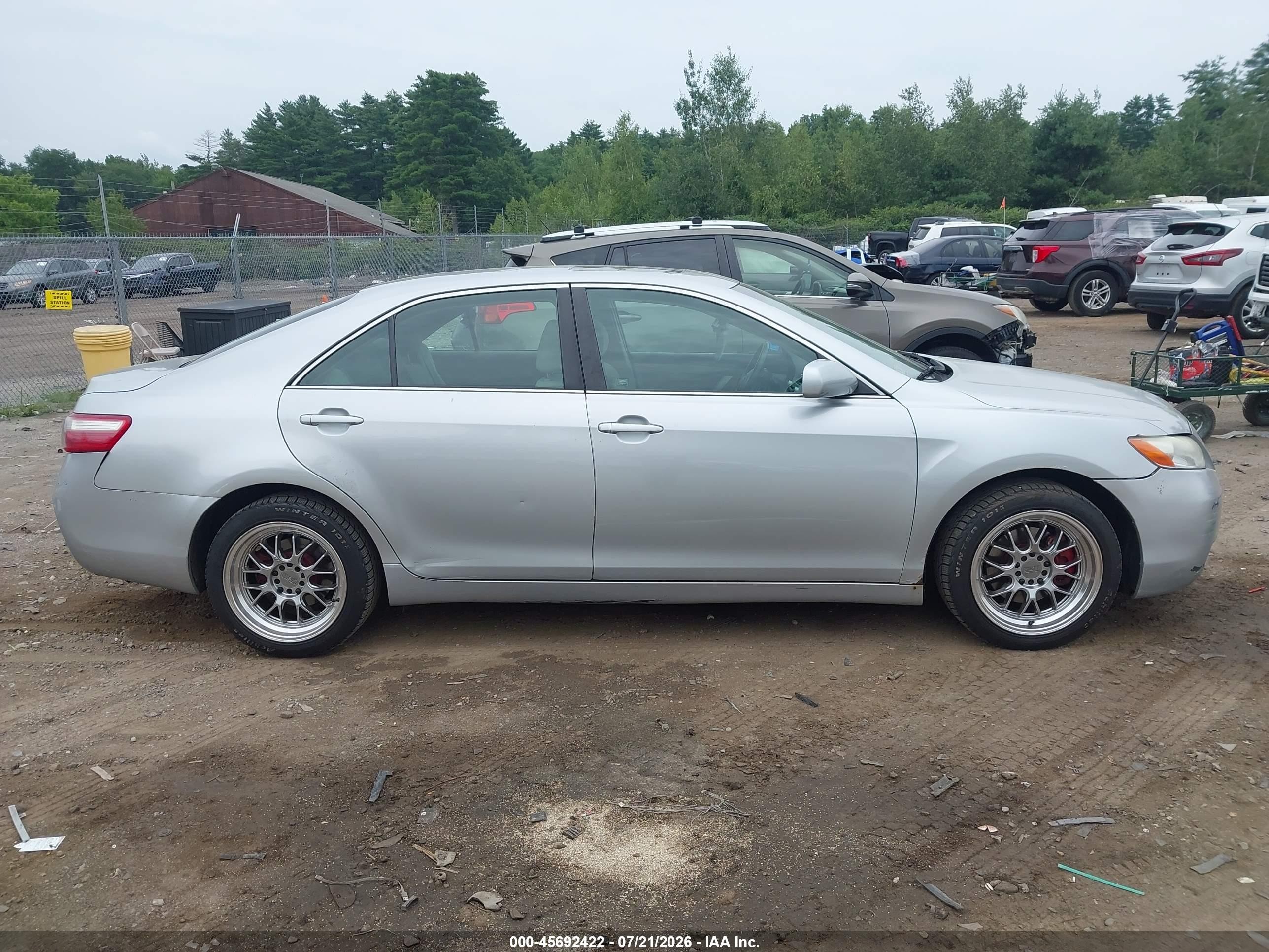 2007 Toyota Camry Xle Silver vin: 4T1BE46K77U077652