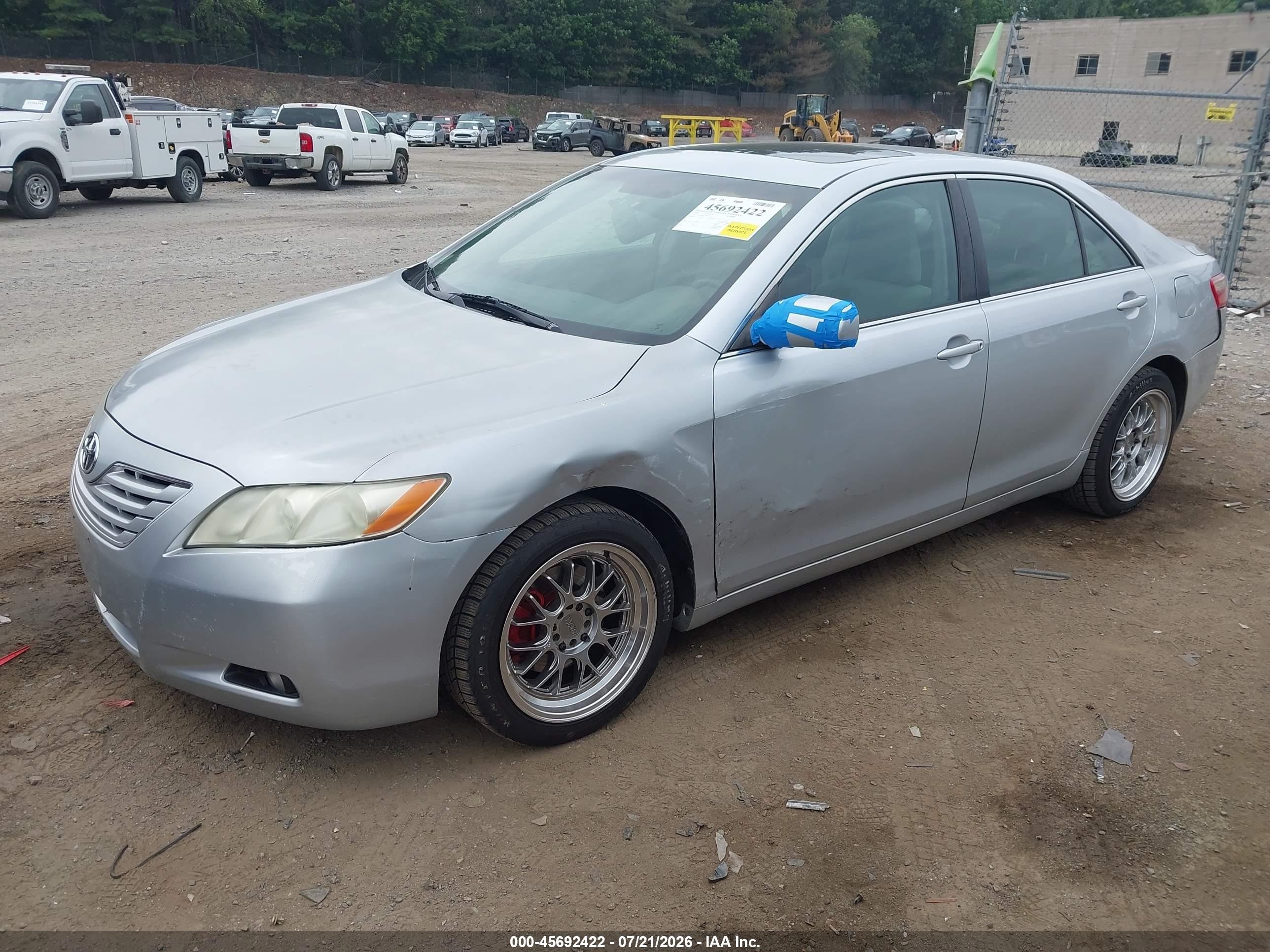 2007 Toyota Camry Xle Silver vin: 4T1BE46K77U077652