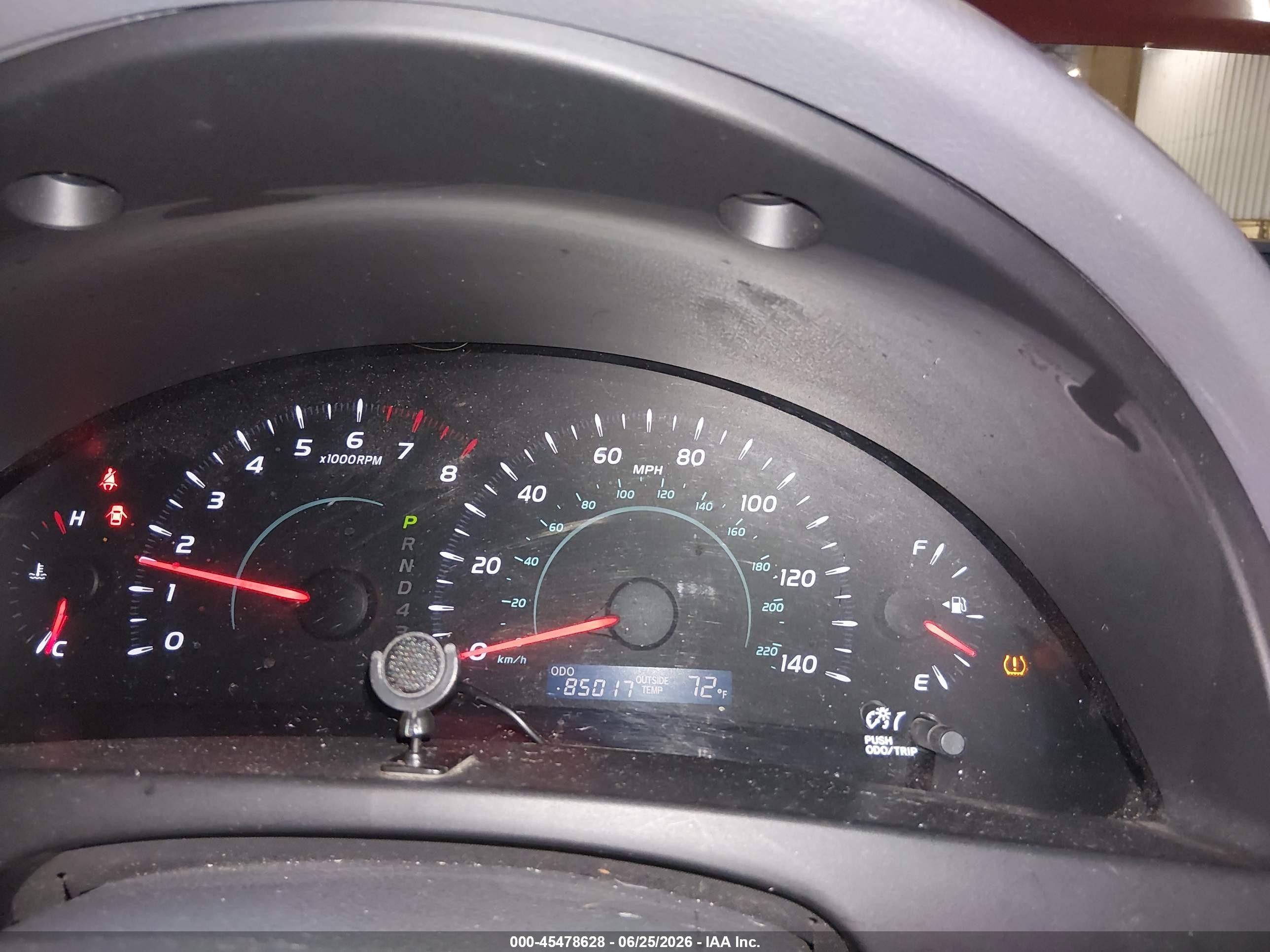 2007 Toyota Camry Le Red vin: 4T1BE46K77U107488