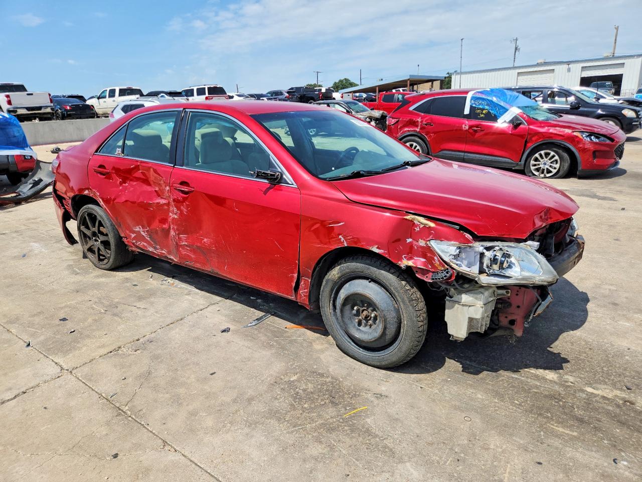 2007 Toyota Camry Le Red vin: 4T1BE46K77U109130