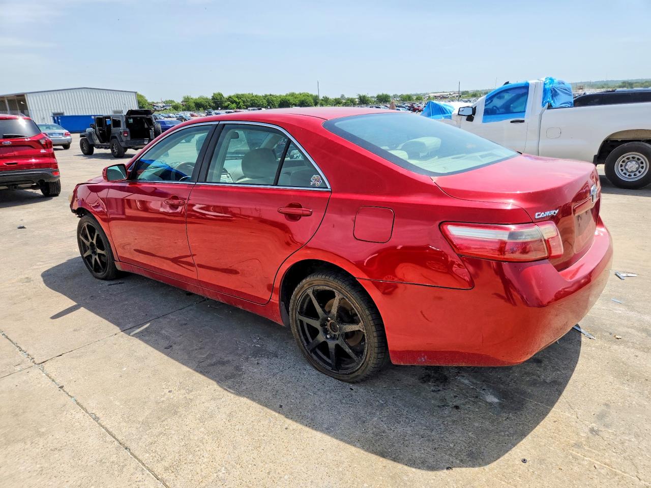 2007 Toyota Camry Le Red vin: 4T1BE46K77U109130