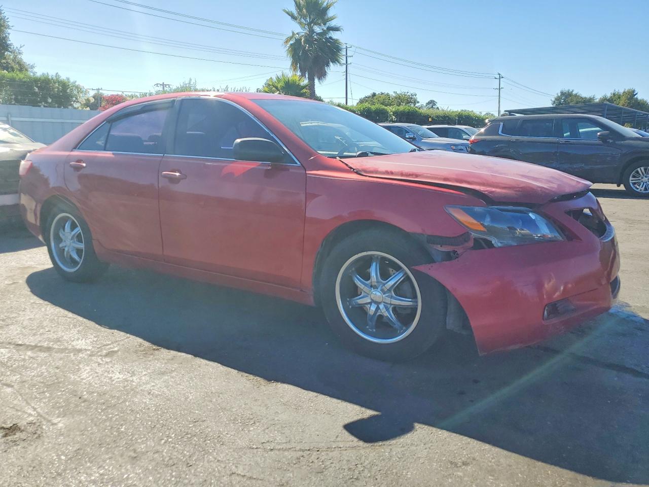 2007 Toyota Camry Le Red vin: 4T1BE46K77U123593