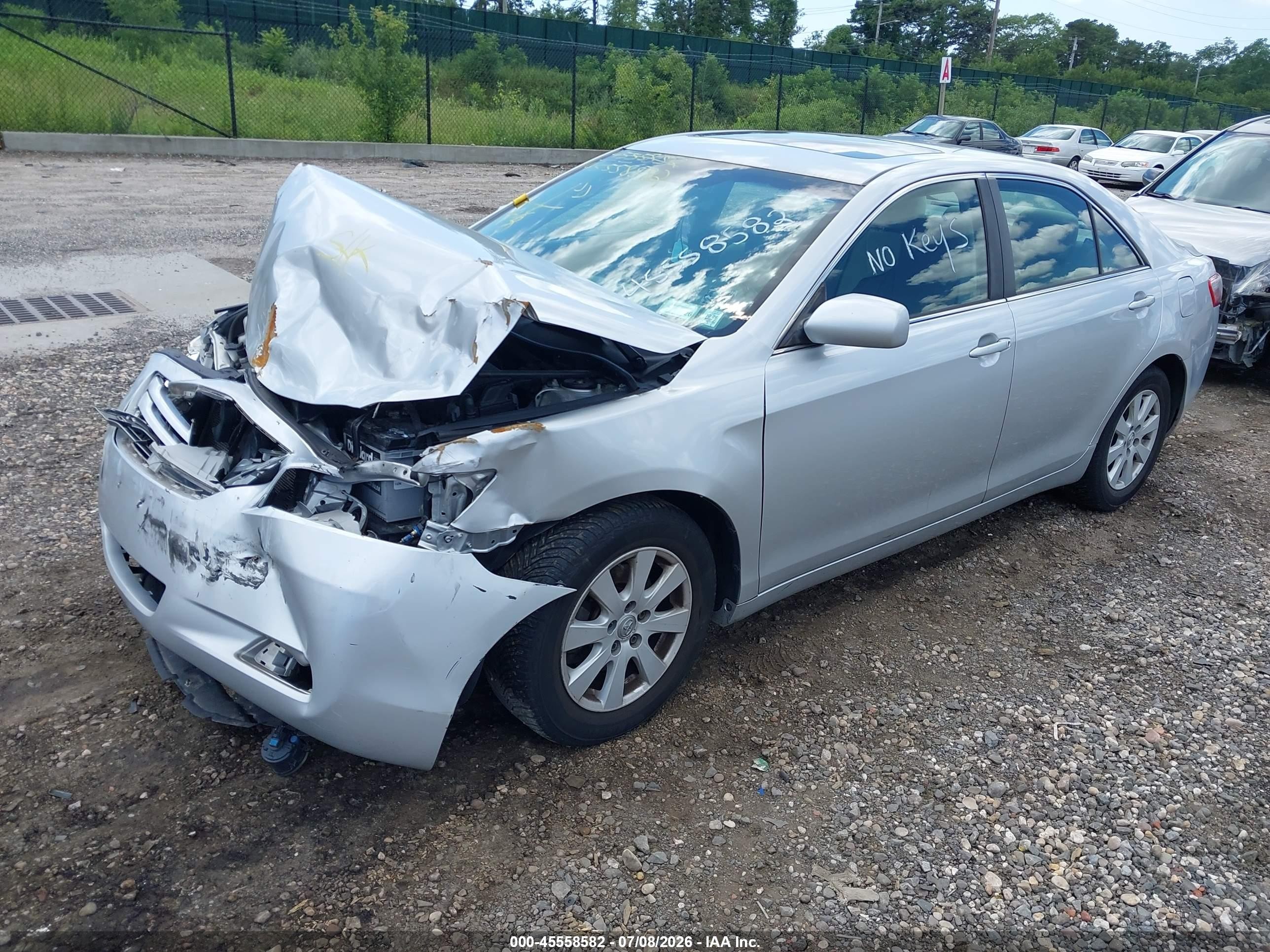 2007 Toyota Camry Xle Серебряный vin: 4T1BE46K77U179078