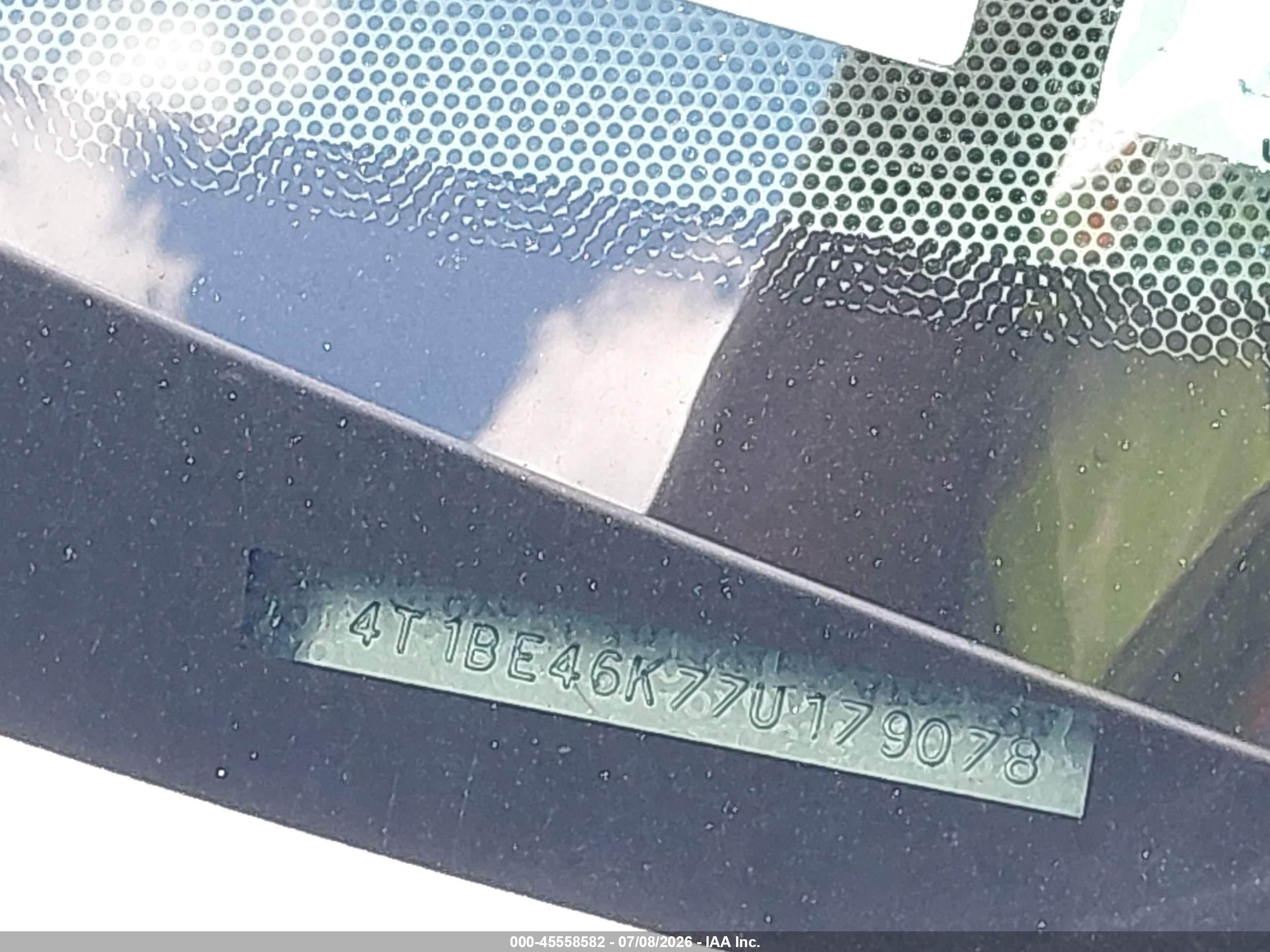 2007 Toyota Camry Xle Серебряный vin: 4T1BE46K77U179078