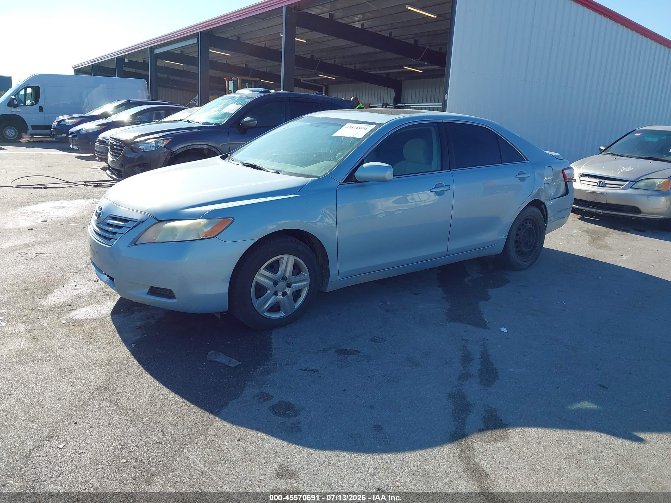 2007 Toyota Camry Le Light Blue vin: 4T1BE46K77U542642
