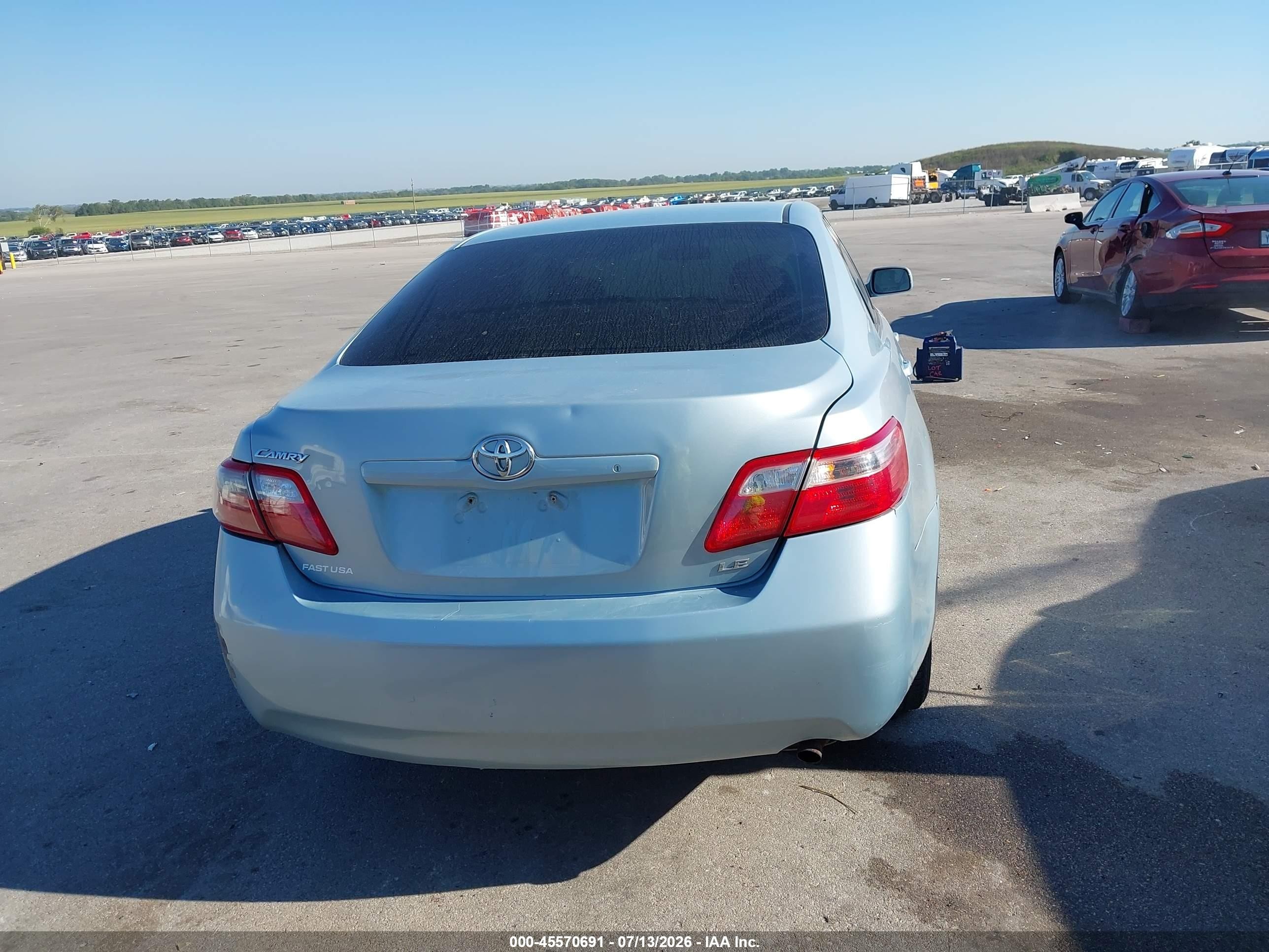 2007 Toyota Camry Le Light Blue vin: 4T1BE46K77U542642
