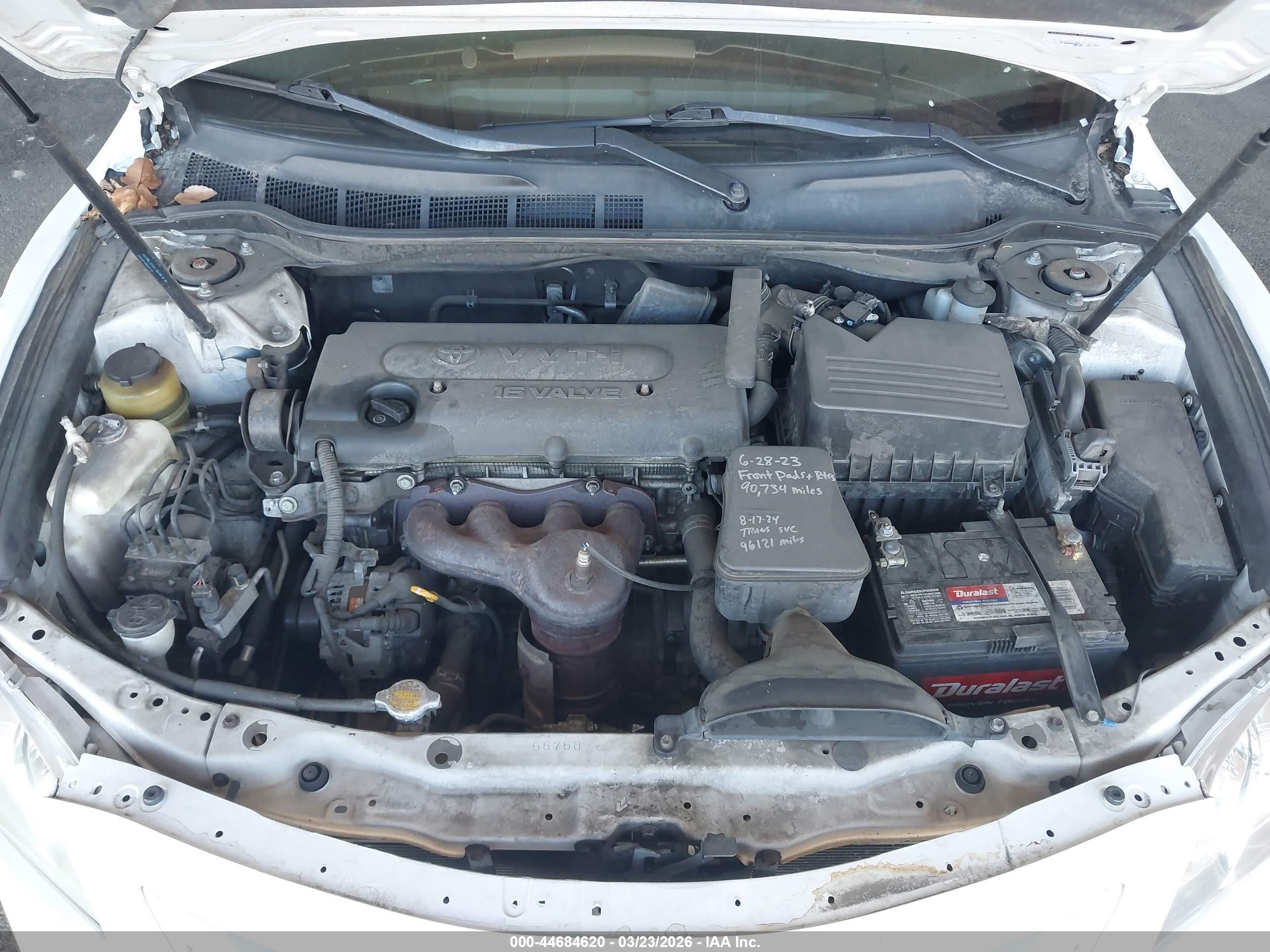 2007 Toyota Camry Le White vin: 4T1BE46K77U557352