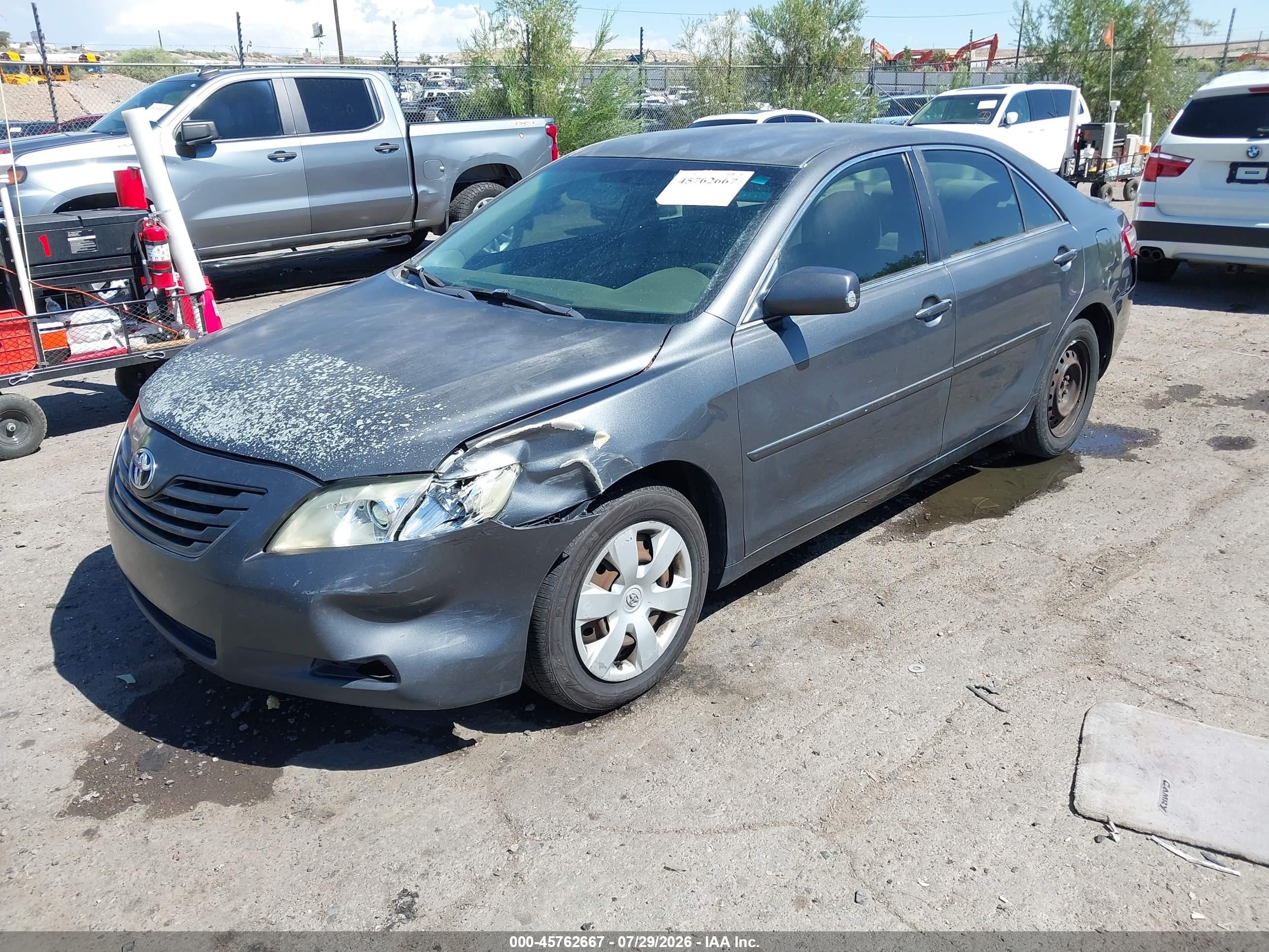 2007 Toyota Camry Le Gray vin: 4T1BE46K77U569288