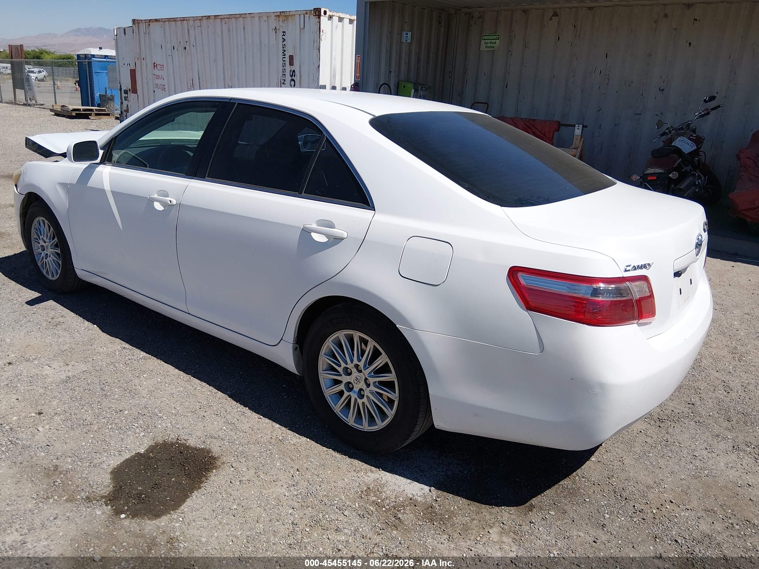 2007 Toyota Camry Le White vin: 4T1BE46K77U576581