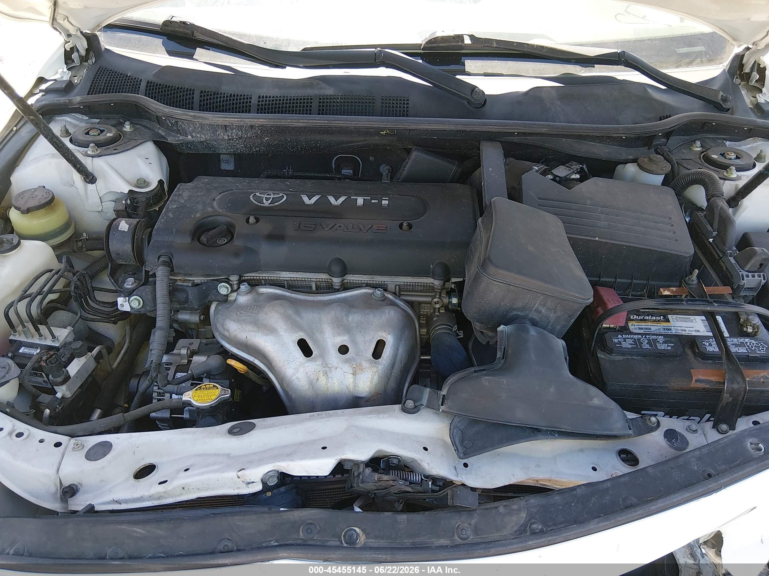 2007 Toyota Camry Le White vin: 4T1BE46K77U576581