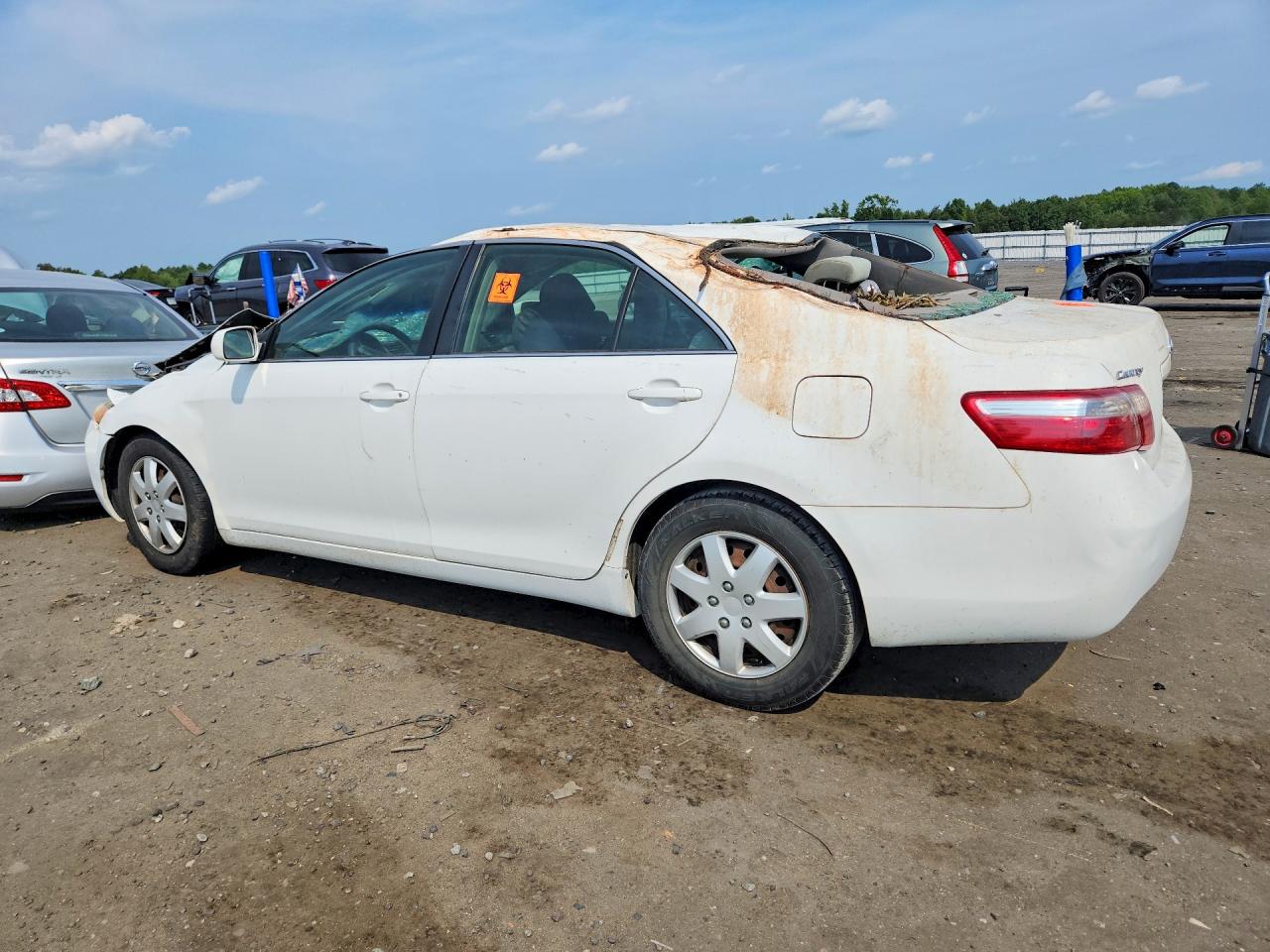 2007 Toyota Camry Le White vin: 4T1BE46K77U579769
