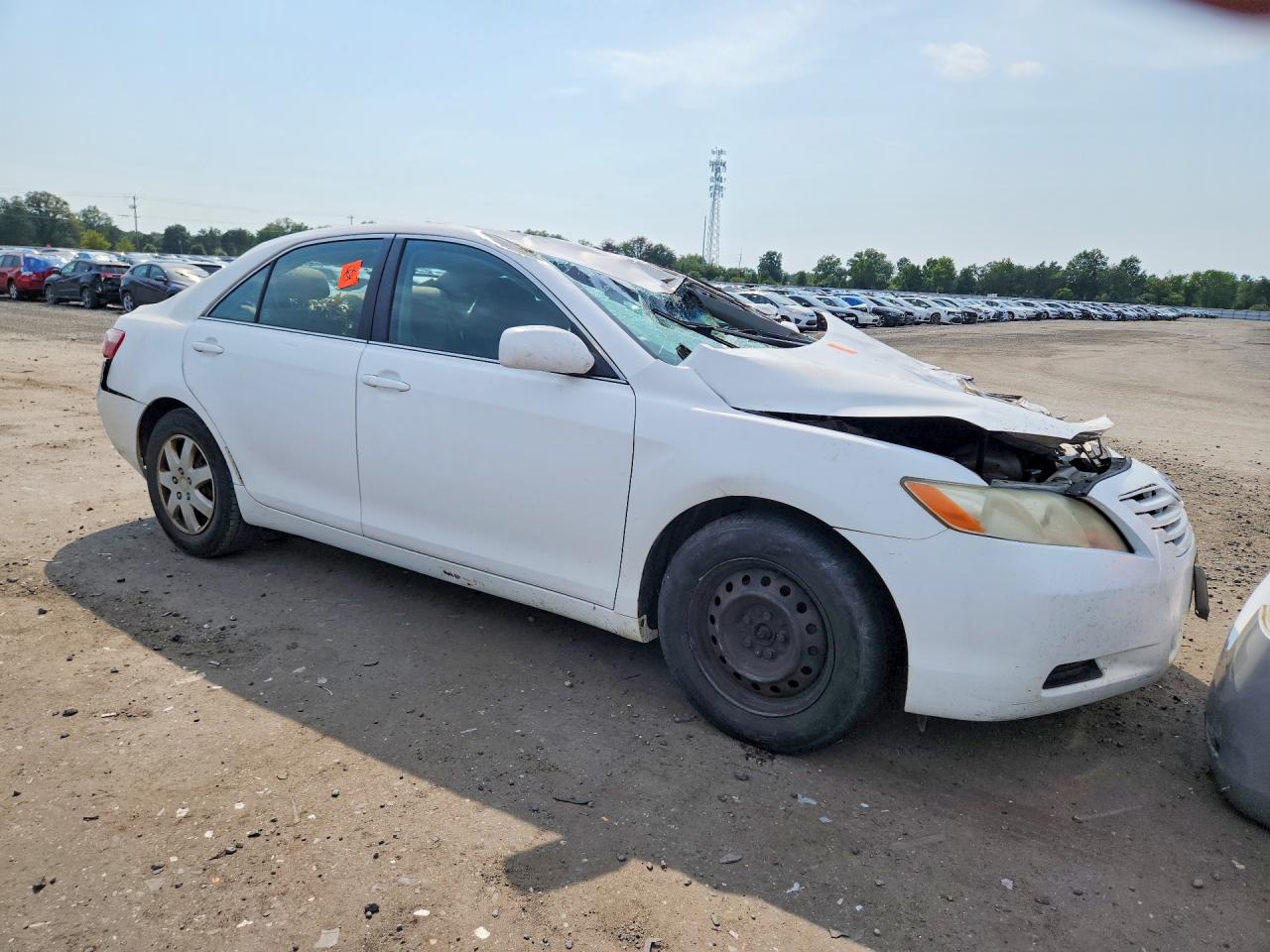 2007 Toyota Camry Le White vin: 4T1BE46K77U579769