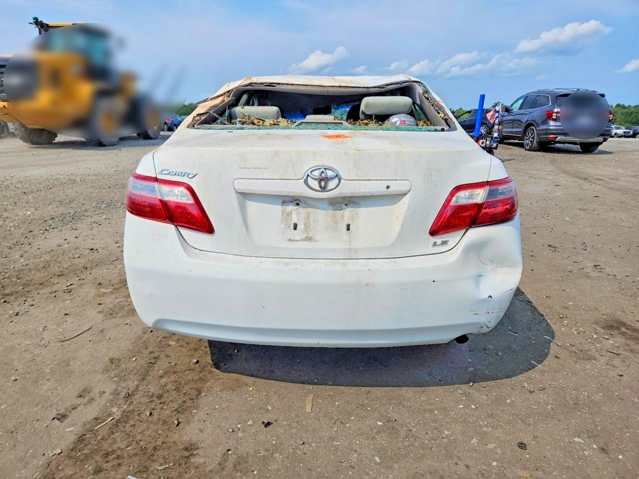 2007 Toyota Camry Le White vin: 4T1BE46K77U579769