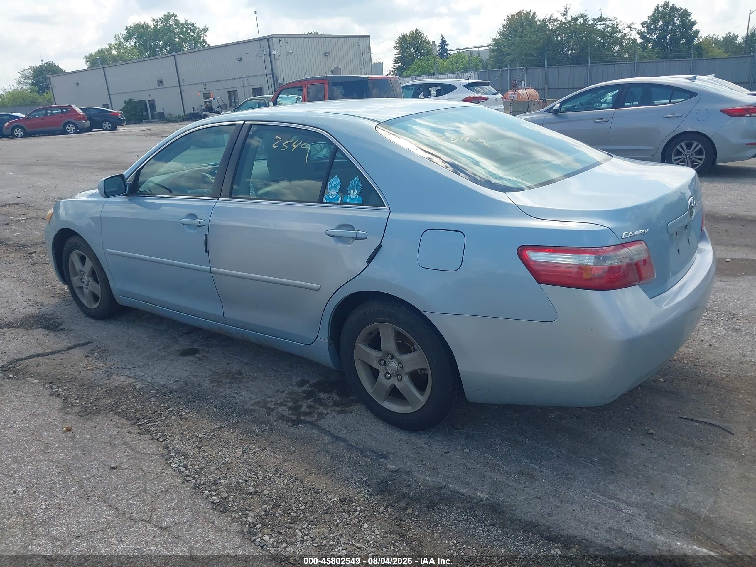 2007 Toyota Camry Le Light Blue vin: 4T1BE46K77U637847