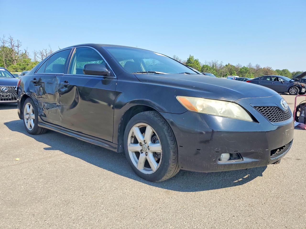2007 Toyota Camry Se Black vin: 4T1BE46K77U651554