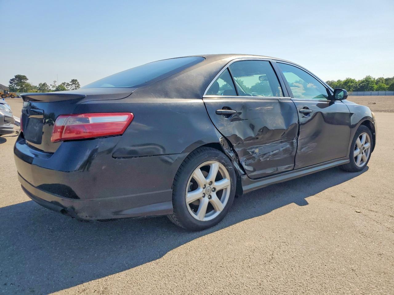 2007 Toyota Camry Se Black vin: 4T1BE46K77U651554