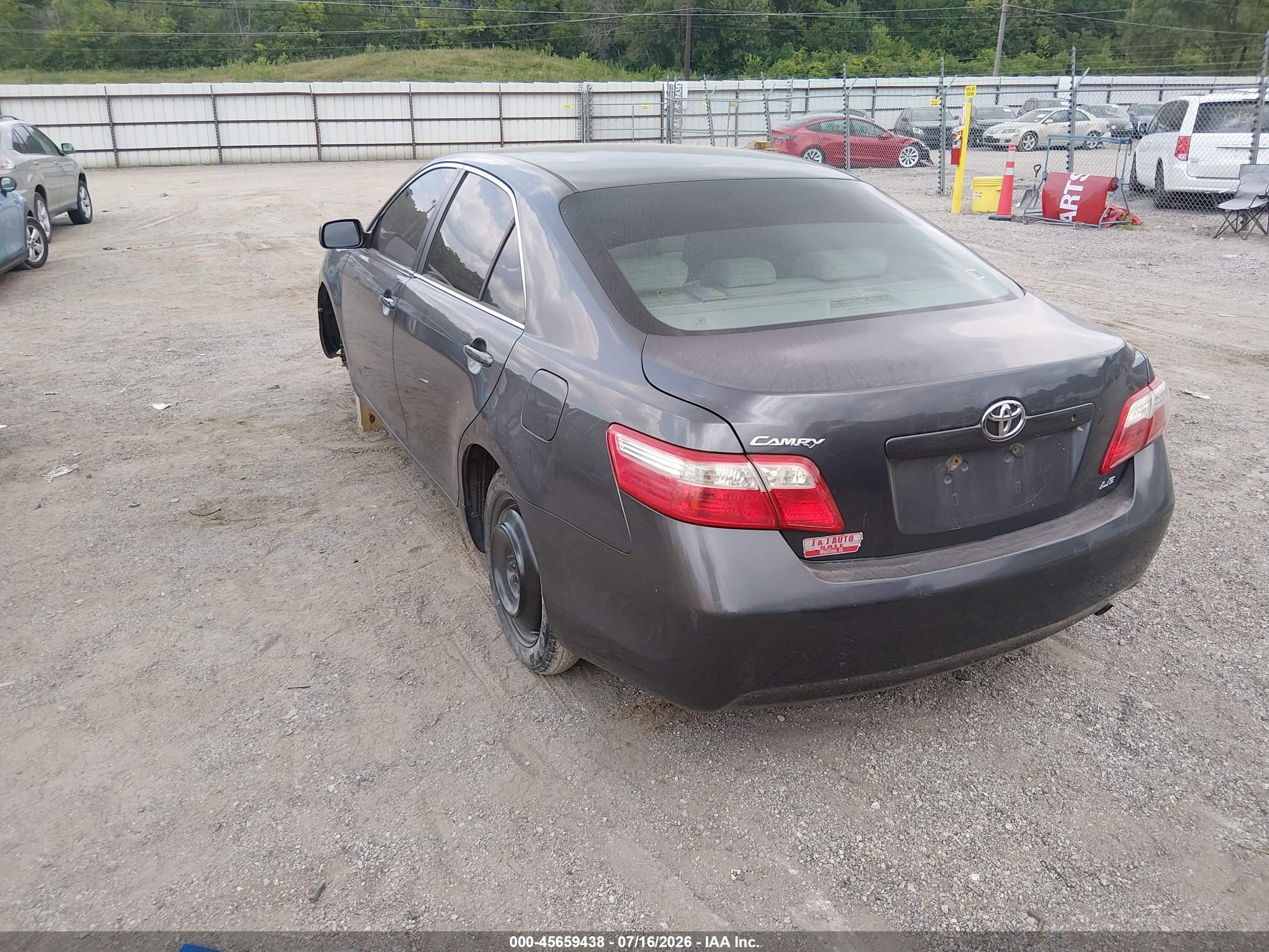 2007 Toyota Camry Le Gray vin: 4T1BE46K77U656270