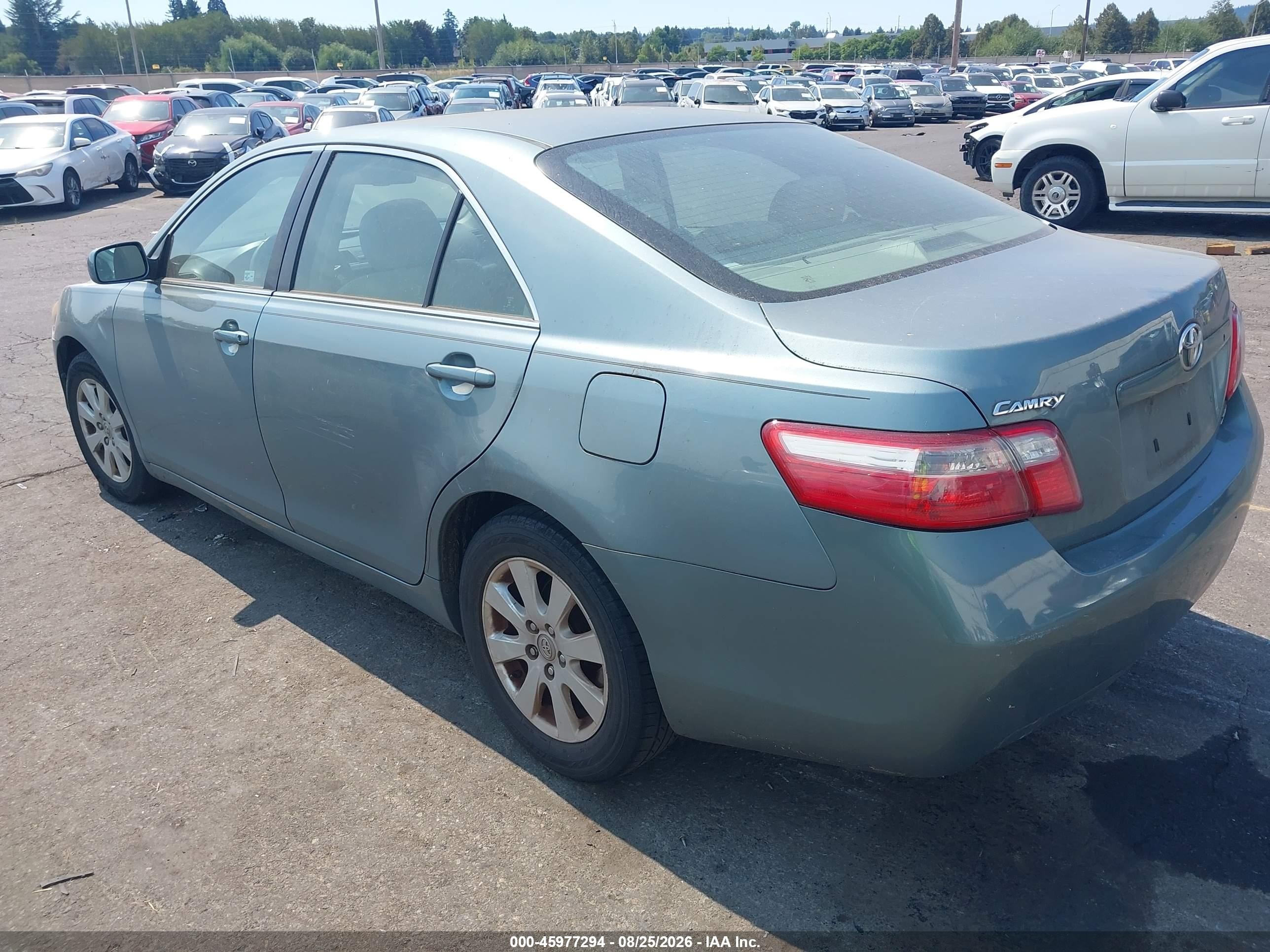 2007 Toyota Camry Xle Зеленый vin: 4T1BE46K77U664191
