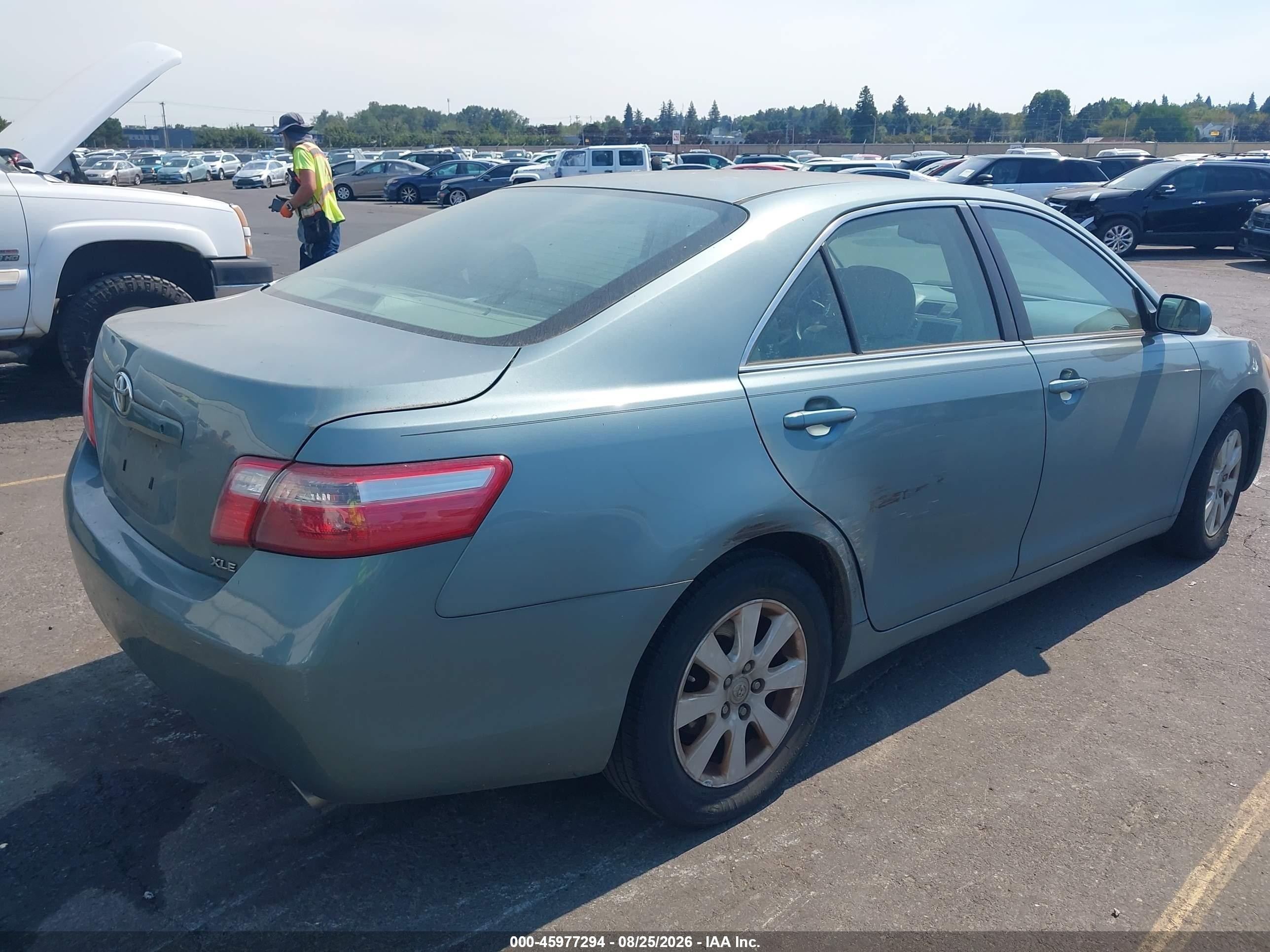 2007 Toyota Camry Xle Зеленый vin: 4T1BE46K77U664191
