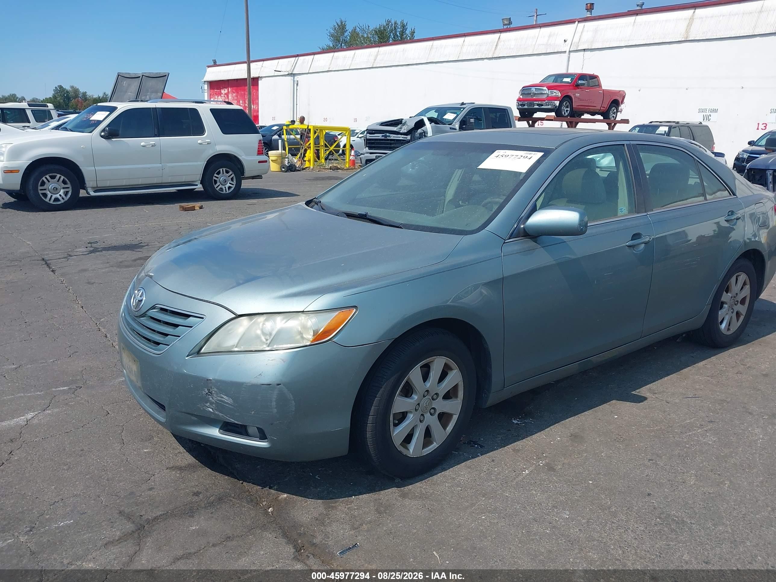 2007 Toyota Camry Xle Зеленый vin: 4T1BE46K77U664191