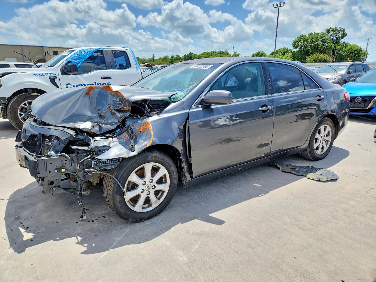2007 Toyota Camry Le Gray vin: 4T1BE46K77U687499