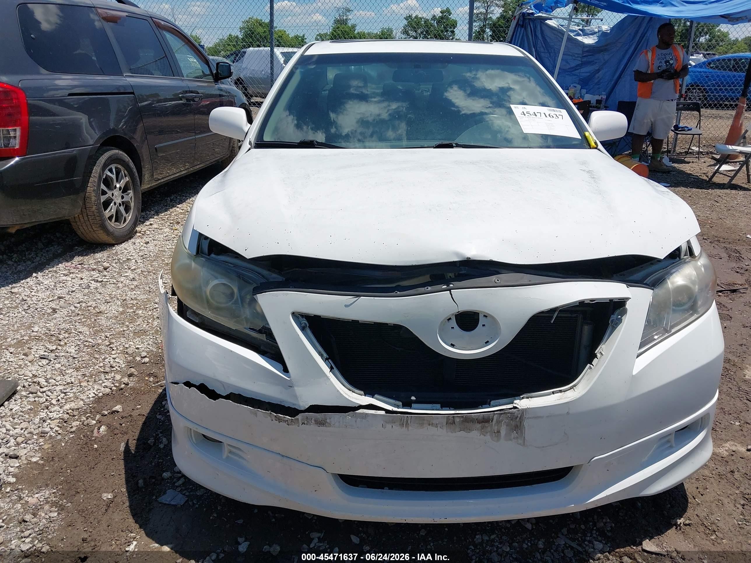 2007 Toyota Camry Se White vin: 4T1BE46K77U700686