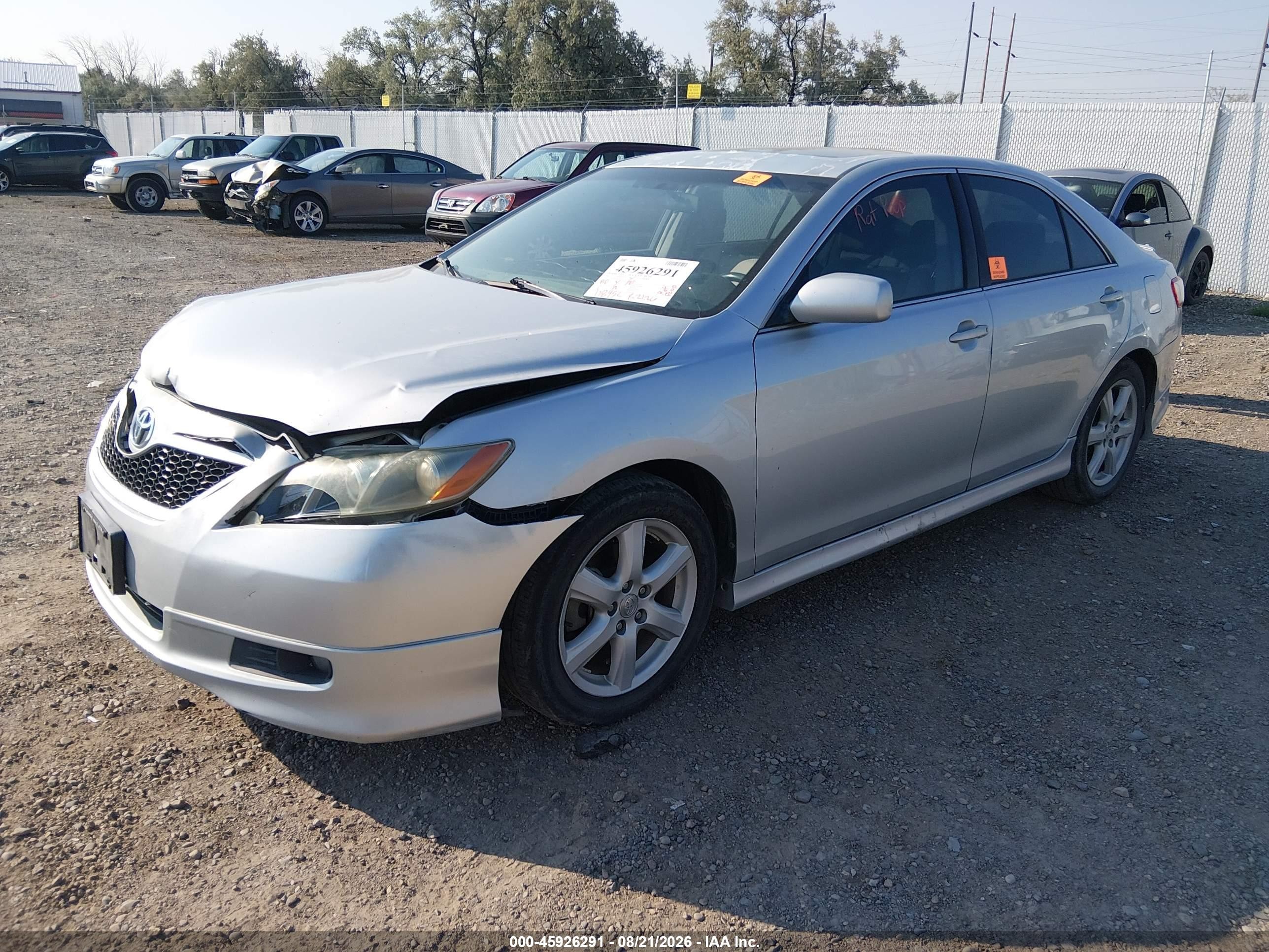2007 Toyota Camry Se White vin: 4T1BE46K77U705130