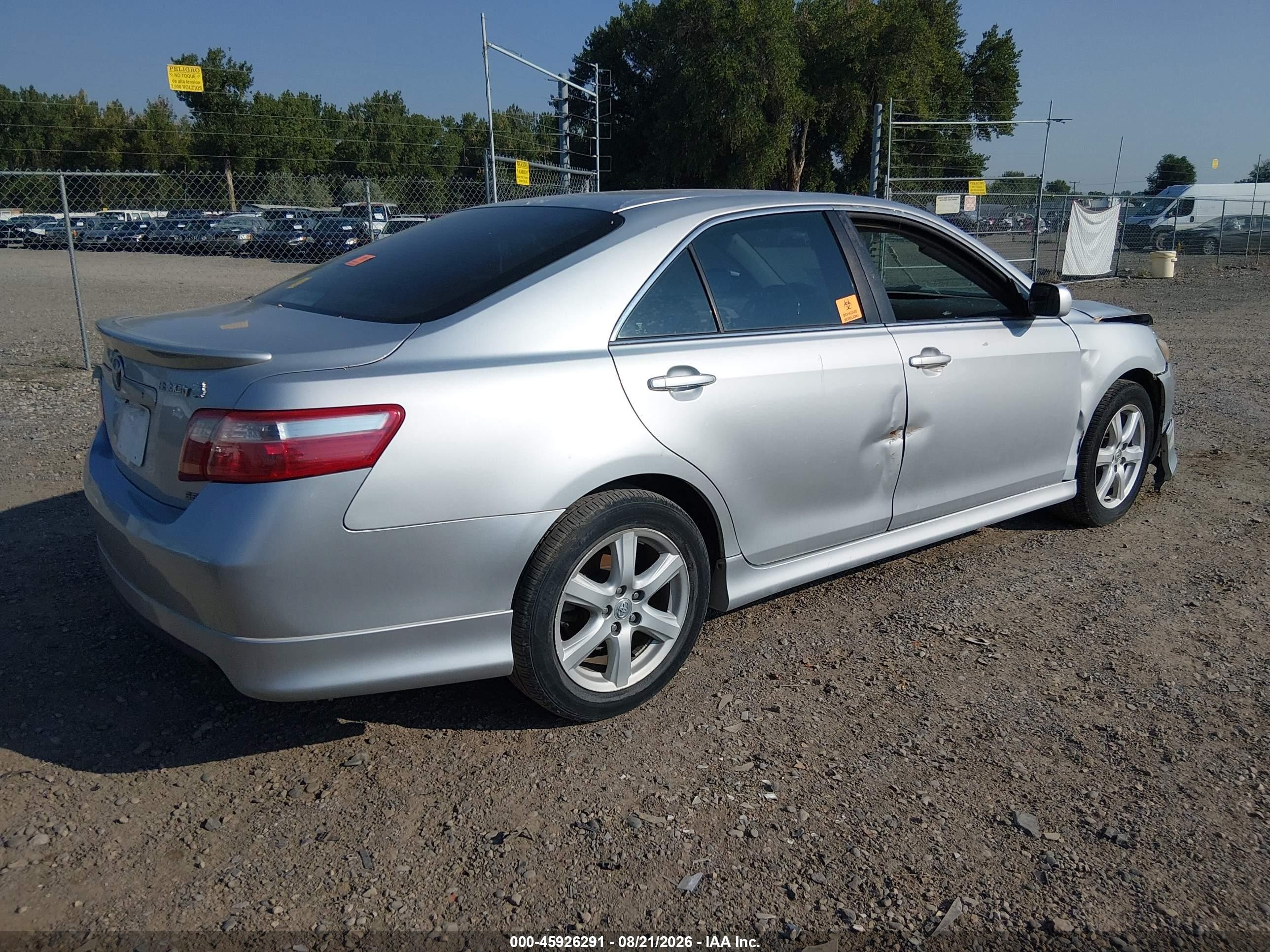 2007 Toyota Camry Se White vin: 4T1BE46K77U705130