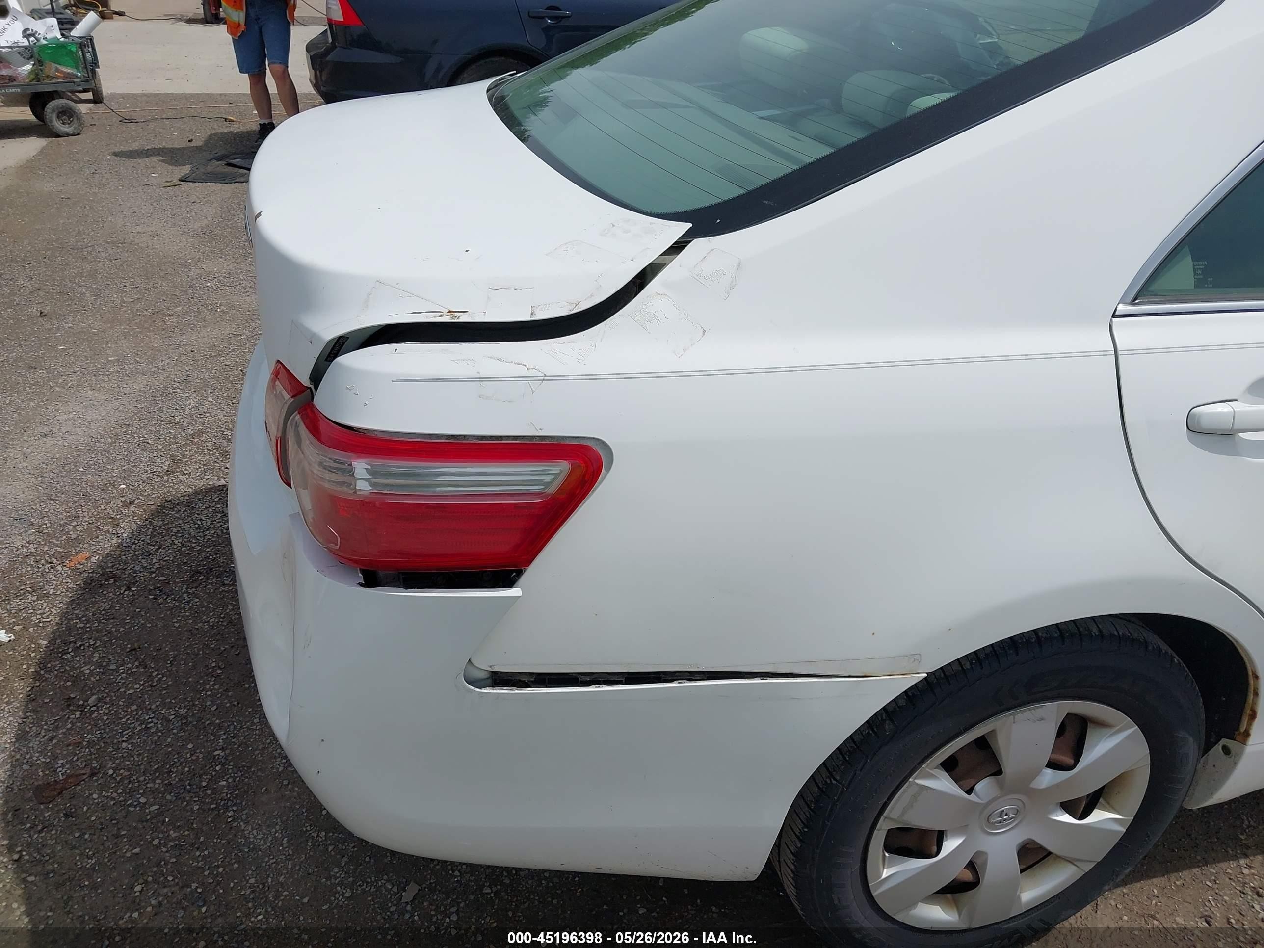 2007 Toyota Camry Le White vin: 4T1BE46K77U716693