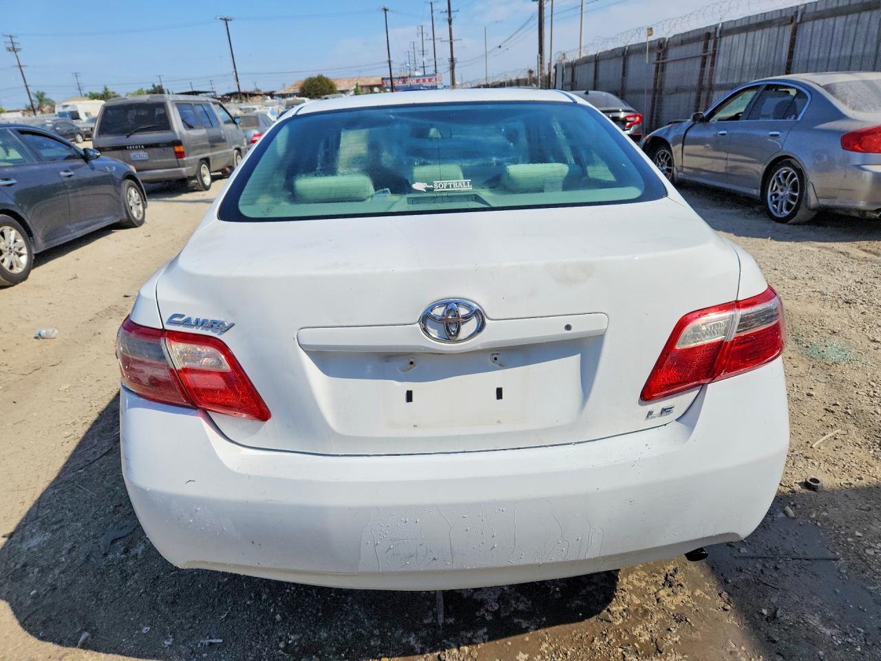 2007 Toyota Camry Le White vin: 4T1BE46K77U719478
