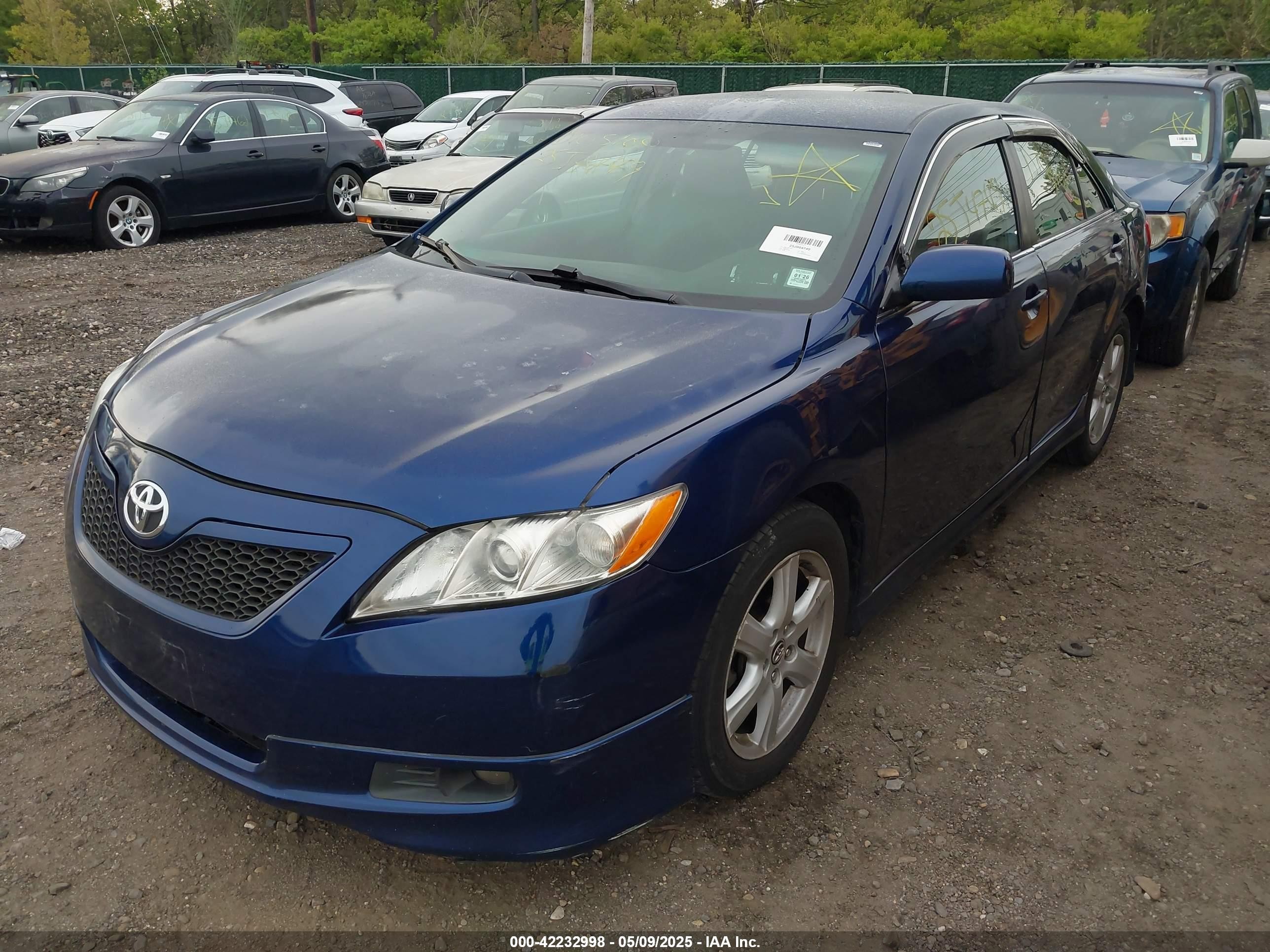 2008 Toyota Camry Se Blue vin: 4T1BE46K78U205681