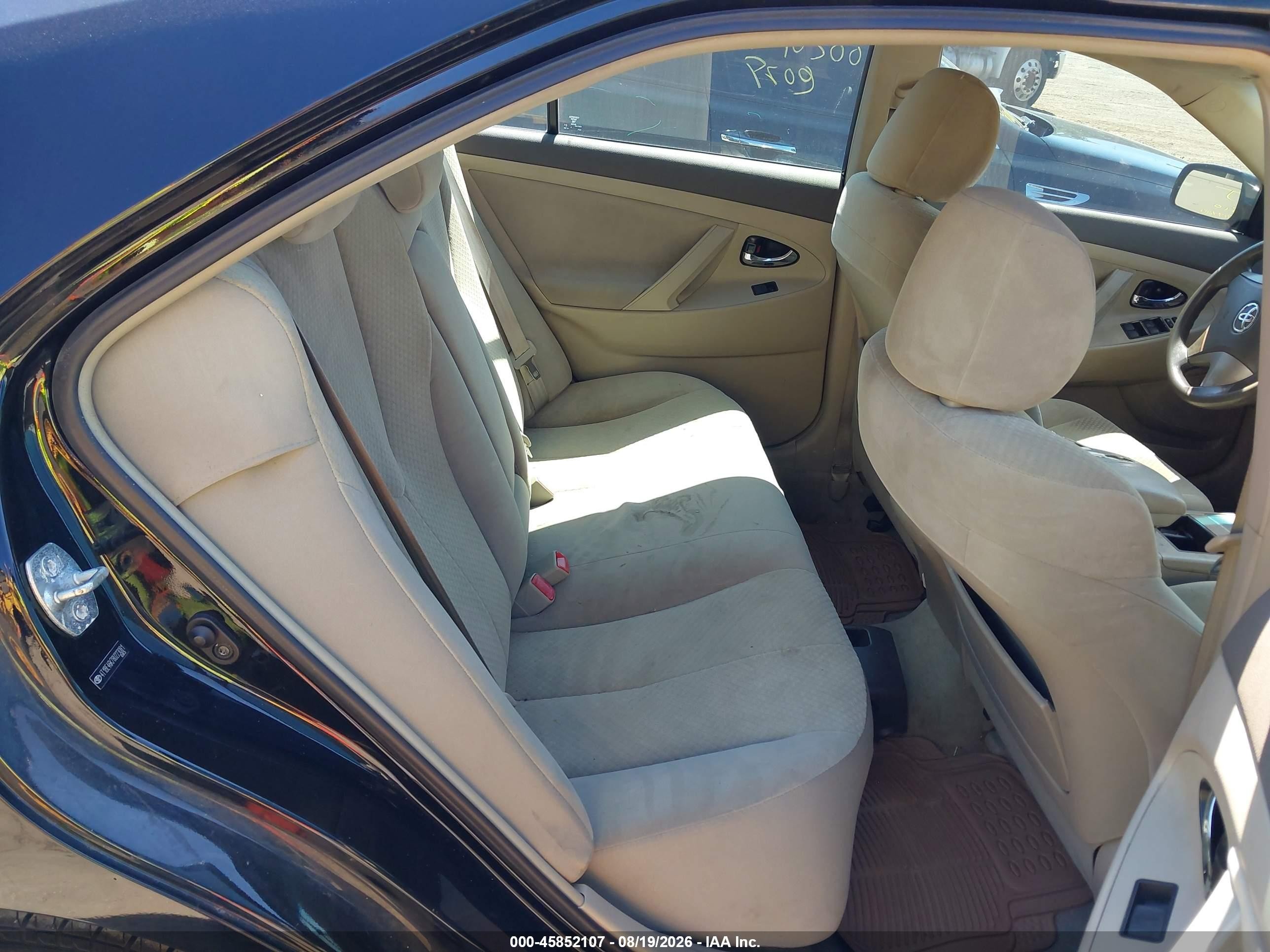 2008 Toyota Camry Le Black vin: 4T1BE46K78U223081