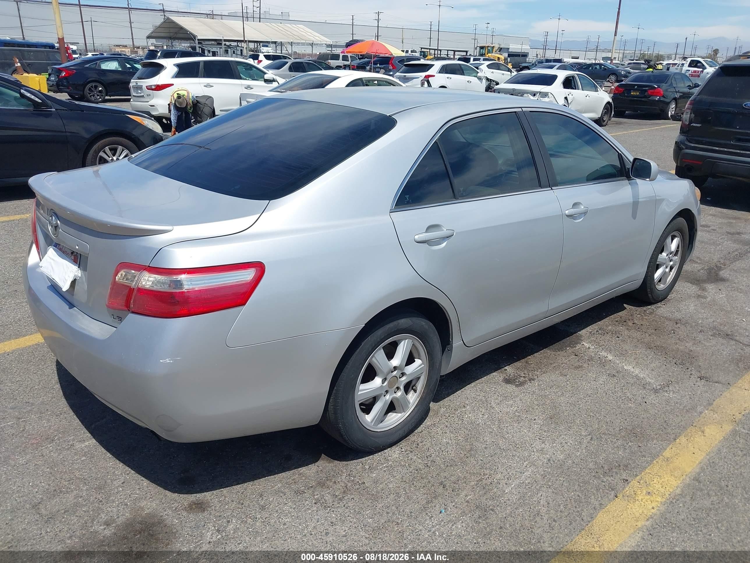 2008 Toyota Camry Le Silver vin: 4T1BE46K78U253553