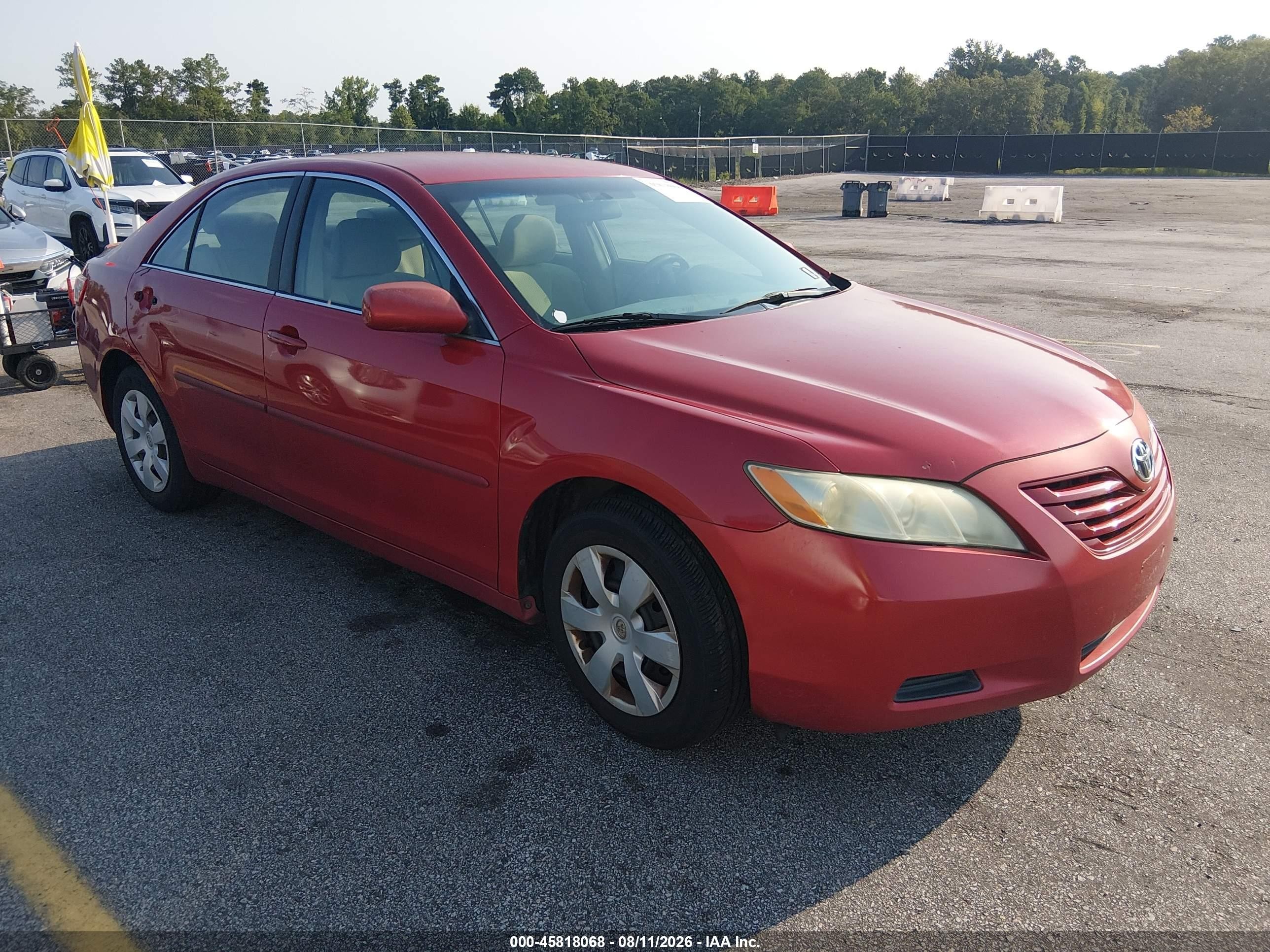 2008 Toyota Camry Le Red vin: 4T1BE46K78U257361