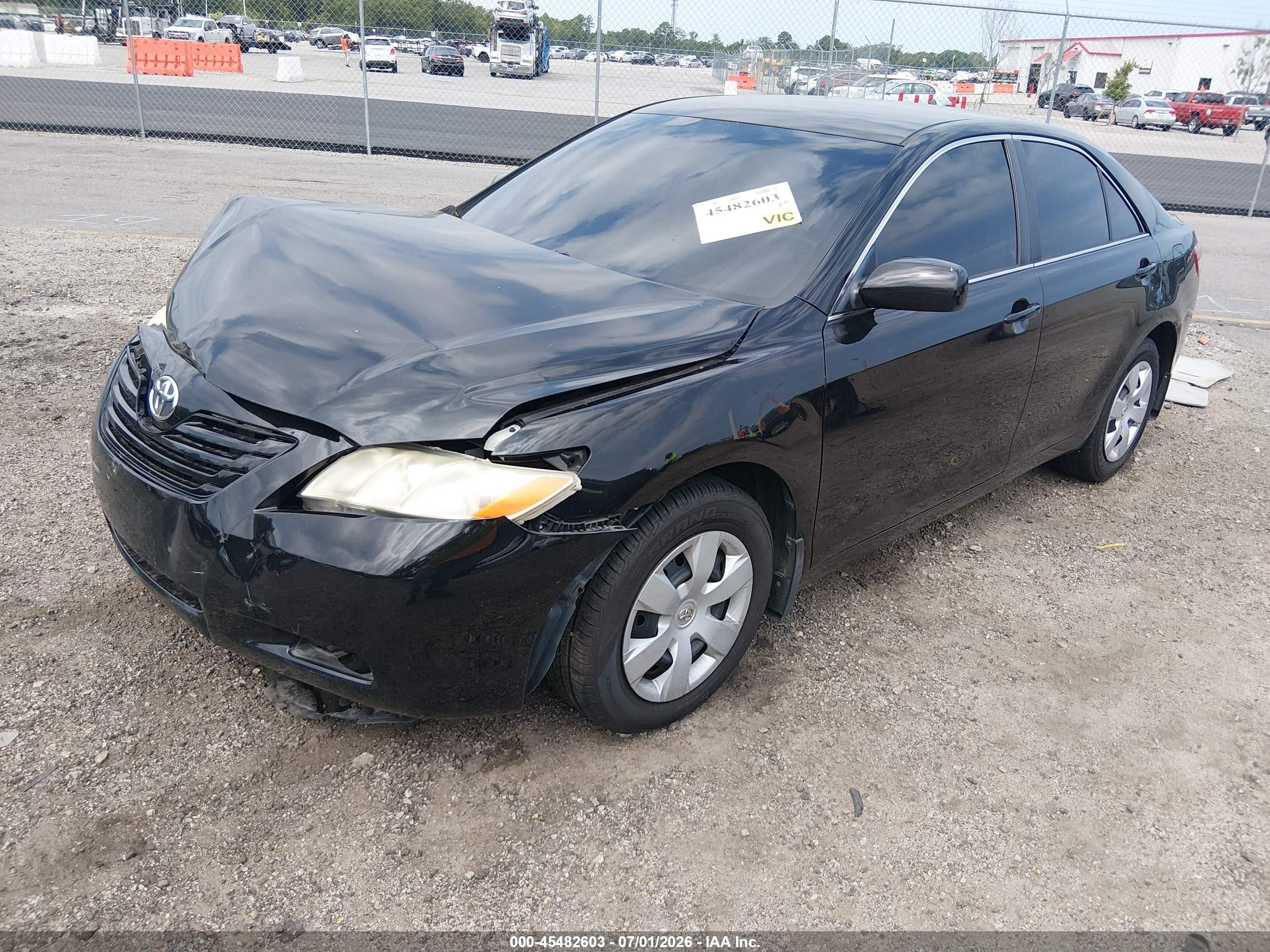 2008 Toyota Camry Черный vin: 4T1BE46K78U738467