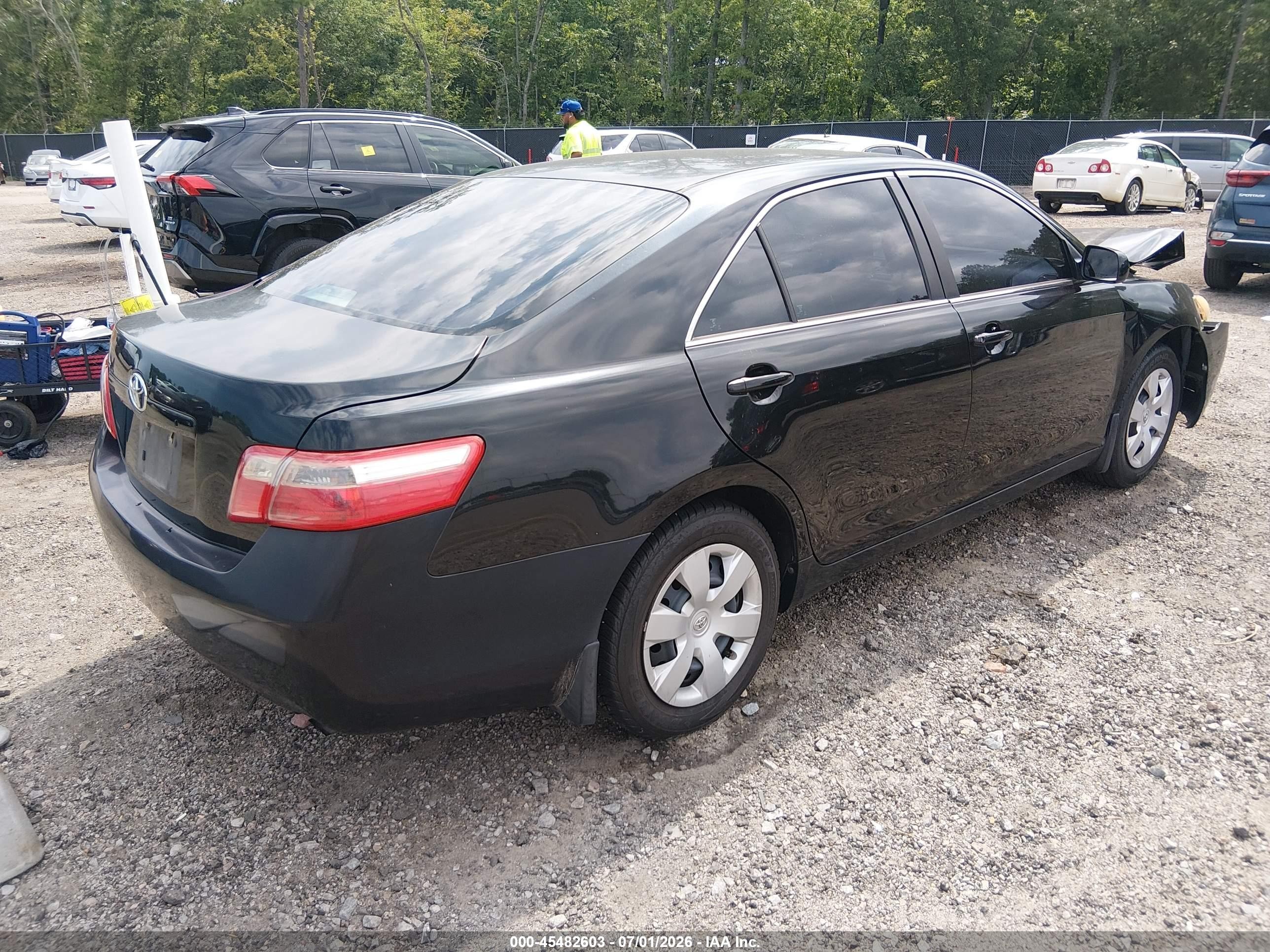 2008 Toyota Camry Черный vin: 4T1BE46K78U738467