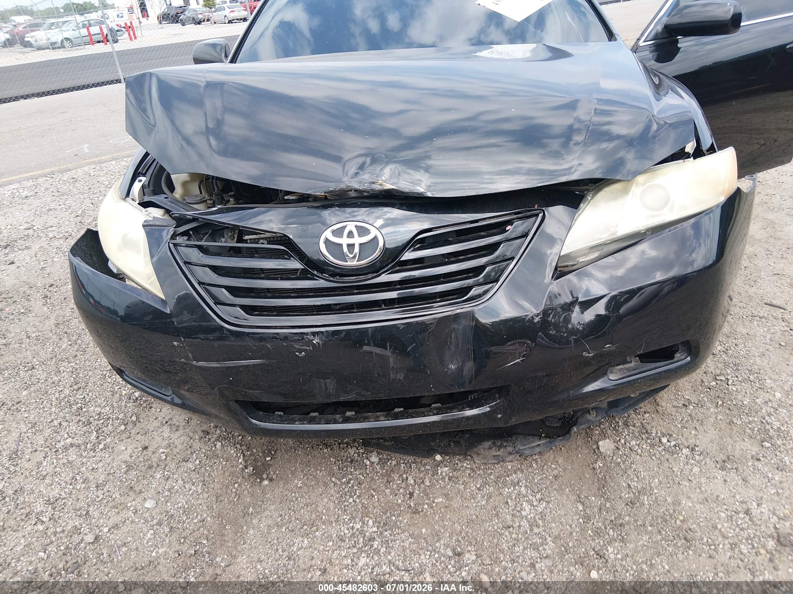 2008 Toyota Camry Черный vin: 4T1BE46K78U738467