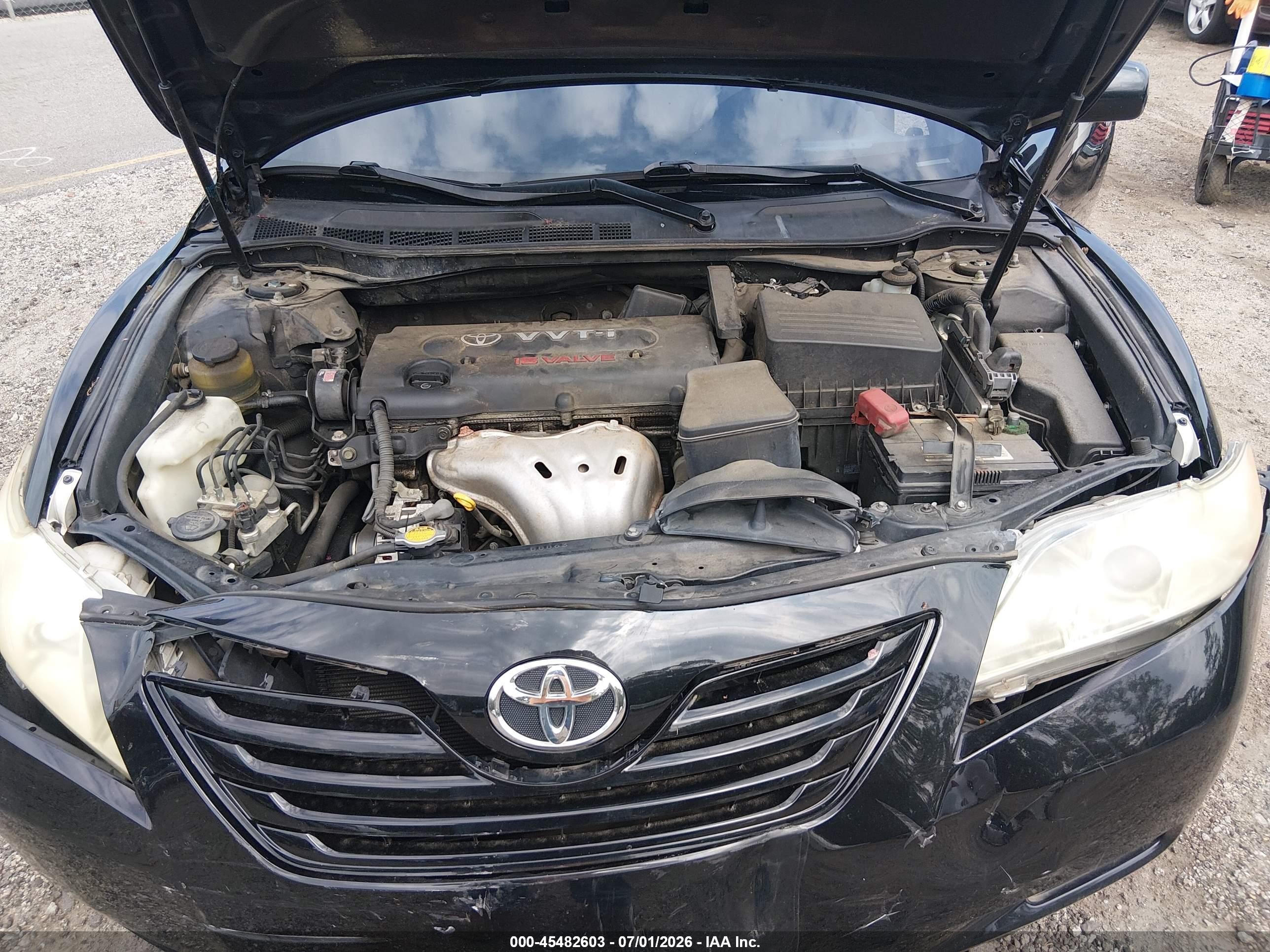 2008 Toyota Camry Черный vin: 4T1BE46K78U738467