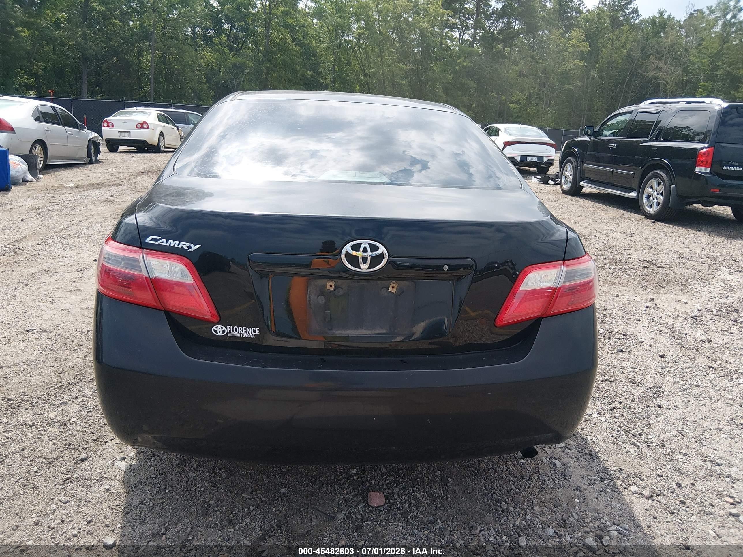 2008 Toyota Camry Черный vin: 4T1BE46K78U738467