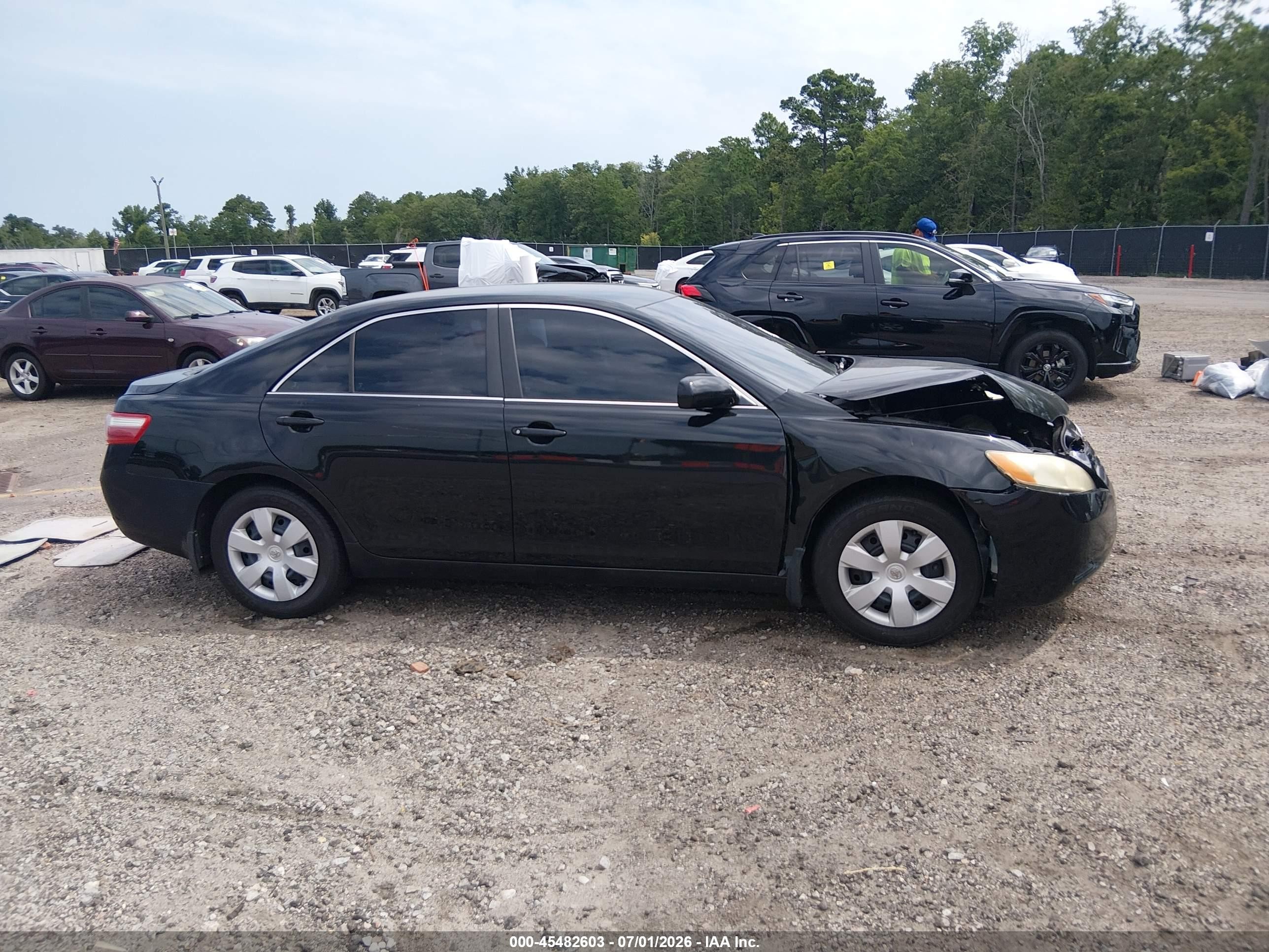 2008 Toyota Camry Черный vin: 4T1BE46K78U738467