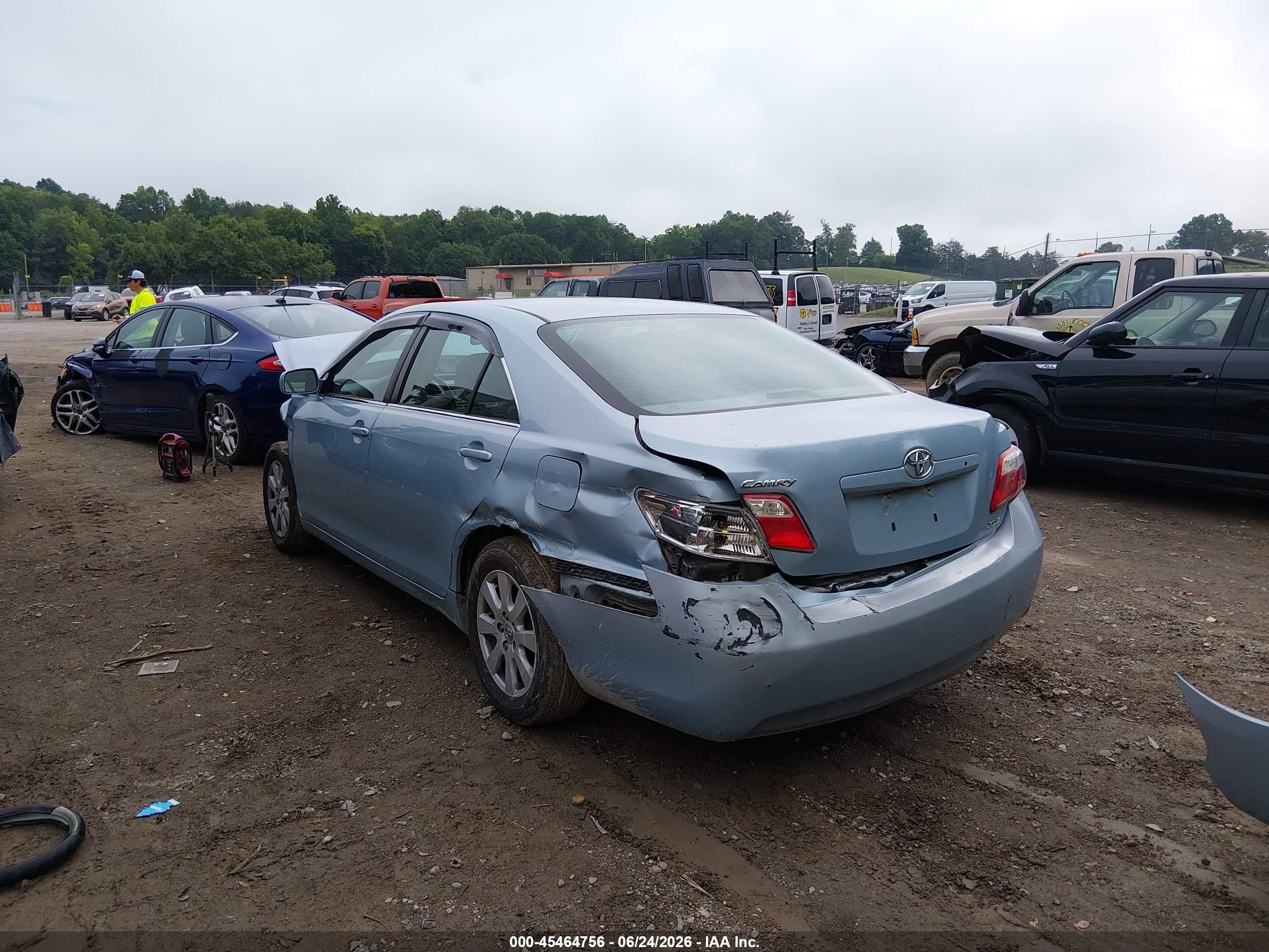 2008 Toyota Camry Xle Light Blue vin: 4T1BE46K78U739831