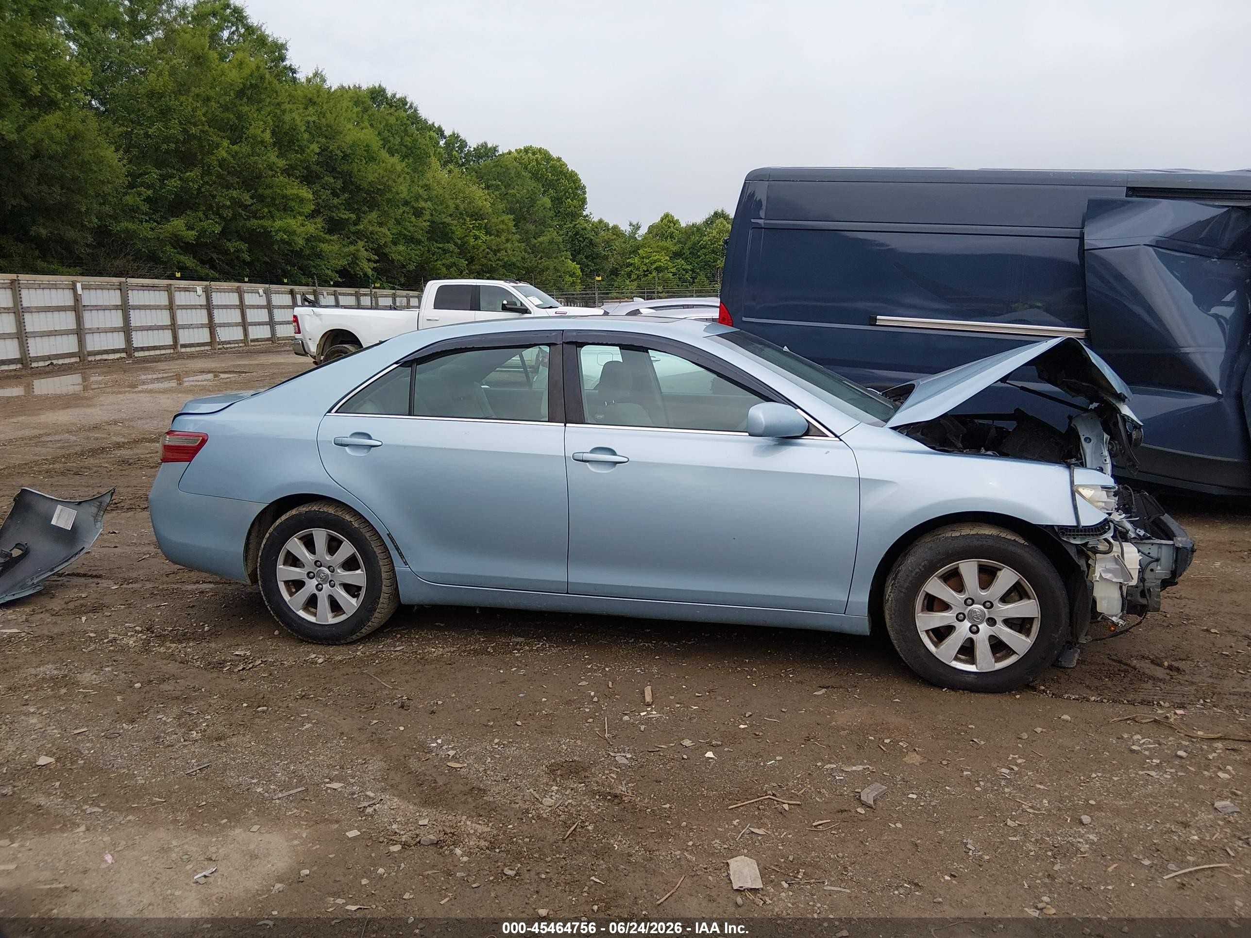 2008 Toyota Camry Xle Light Blue vin: 4T1BE46K78U739831