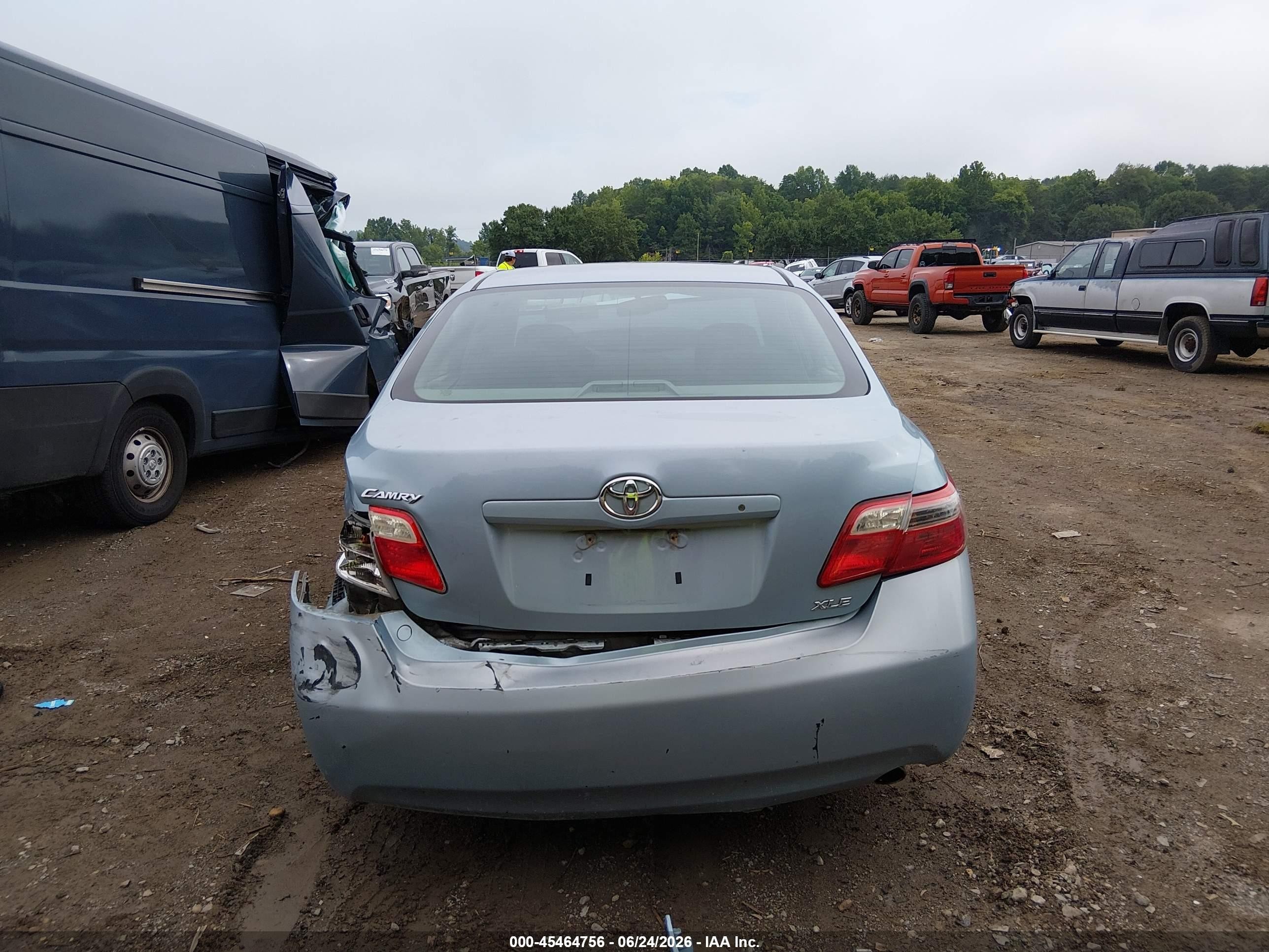 2008 Toyota Camry Xle Light Blue vin: 4T1BE46K78U739831