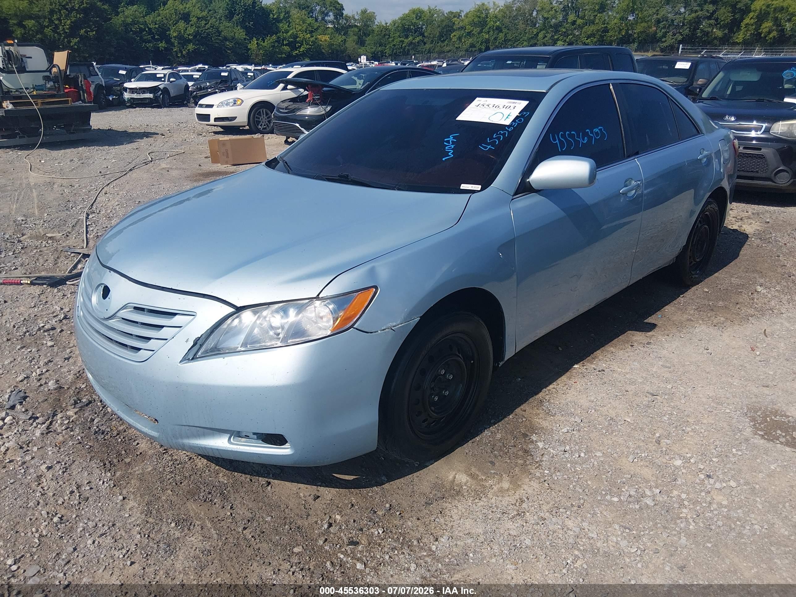 2008 Toyota Camry Le Blue vin: 4T1BE46K78U743782