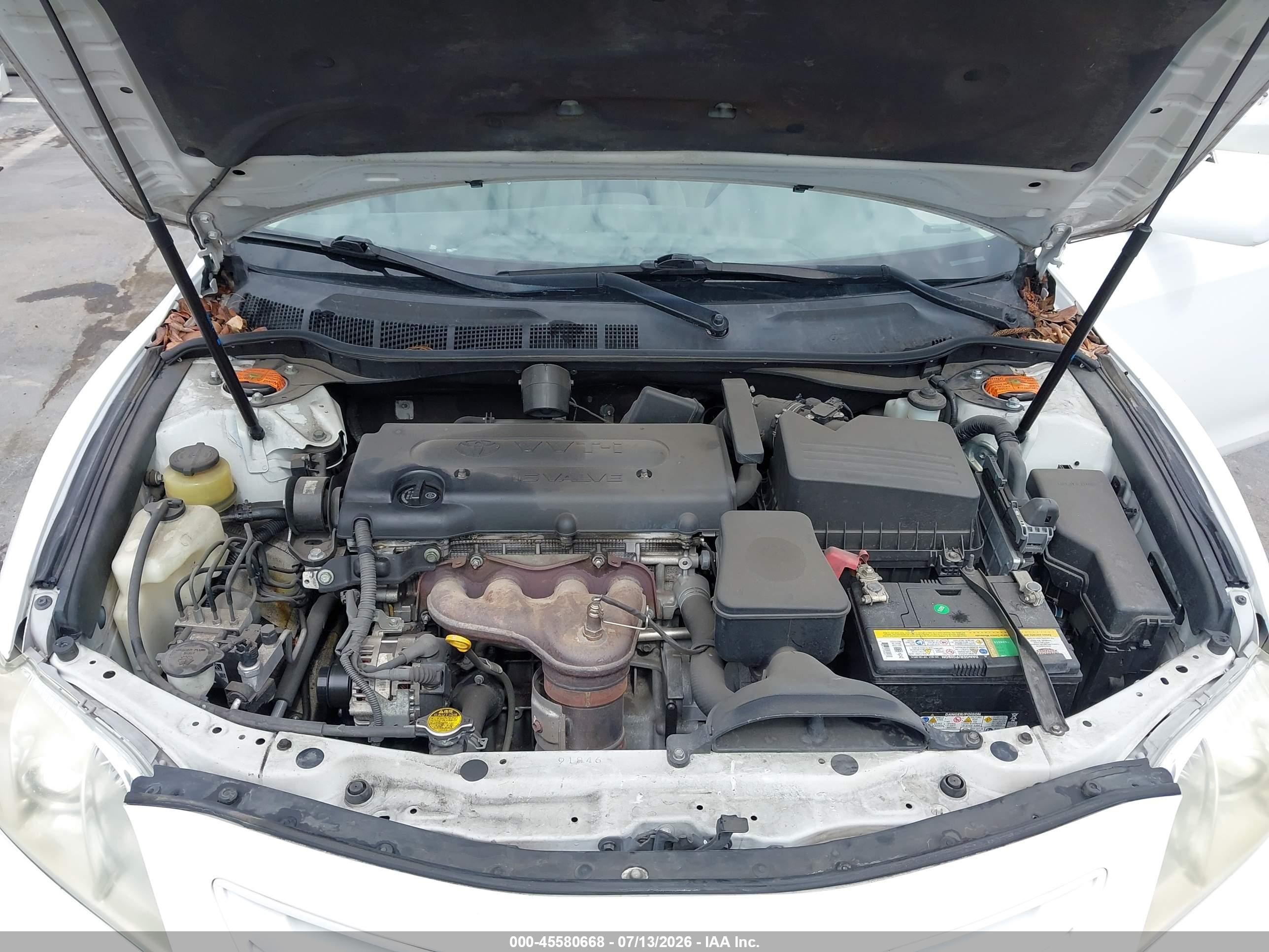 2008 Toyota Camry   White vin: 4T1BE46K78U756760