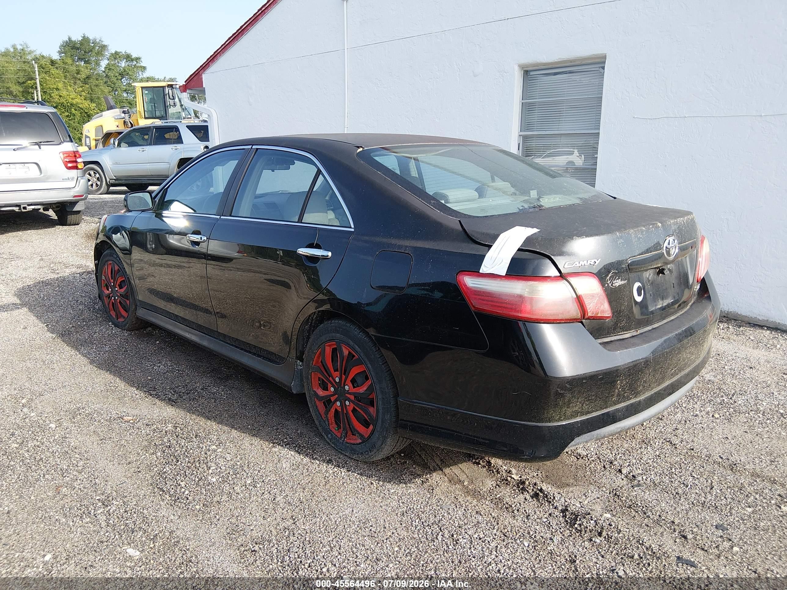 2008 Toyota Camry Se Black vin: 4T1BE46K78U757732