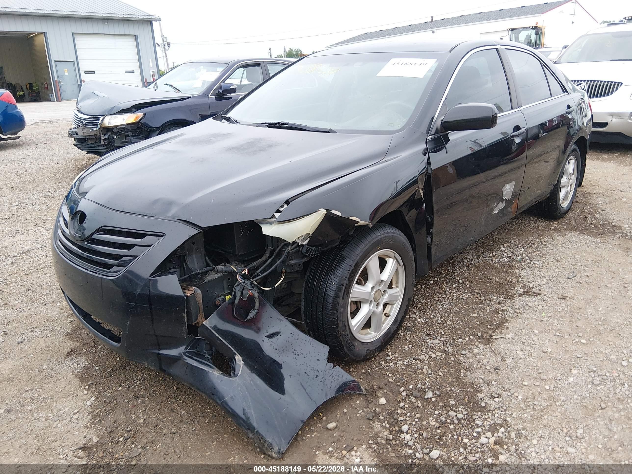 2008 Toyota Camry Le Black vin: 4T1BE46K78U774787