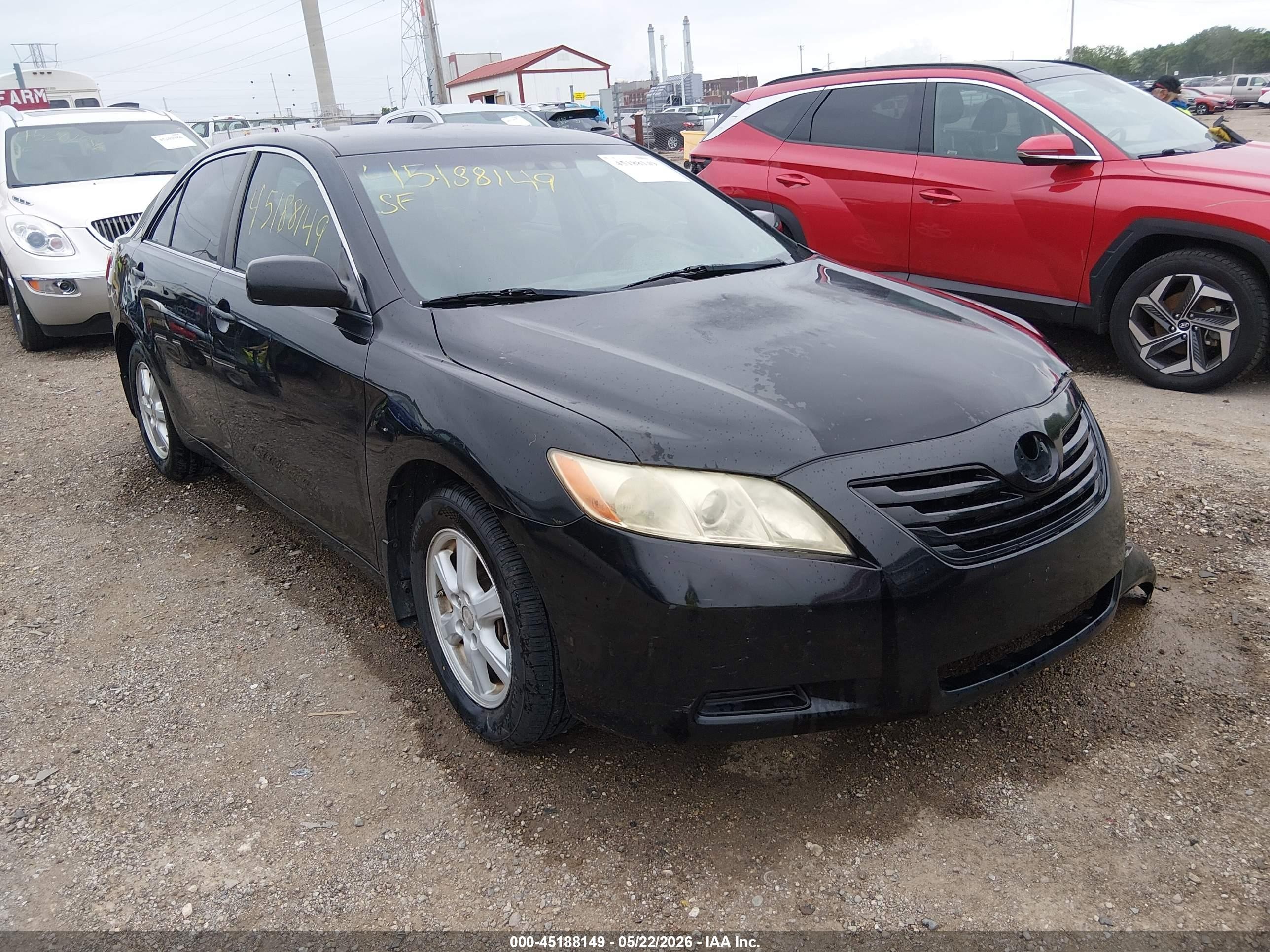 2008 Toyota Camry Le Black vin: 4T1BE46K78U774787
